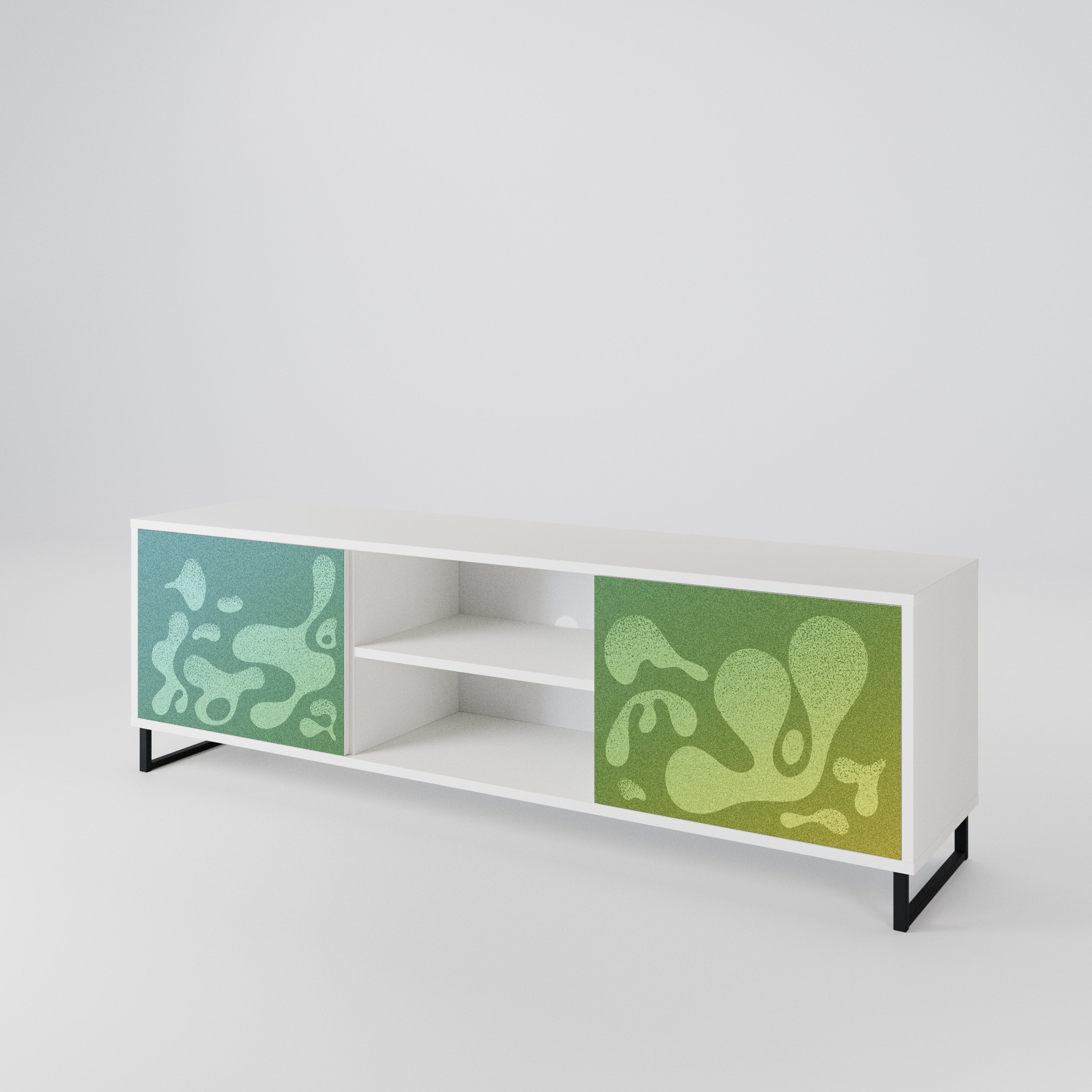 IRREGULAR BLUE 2-Door TV Cabinet