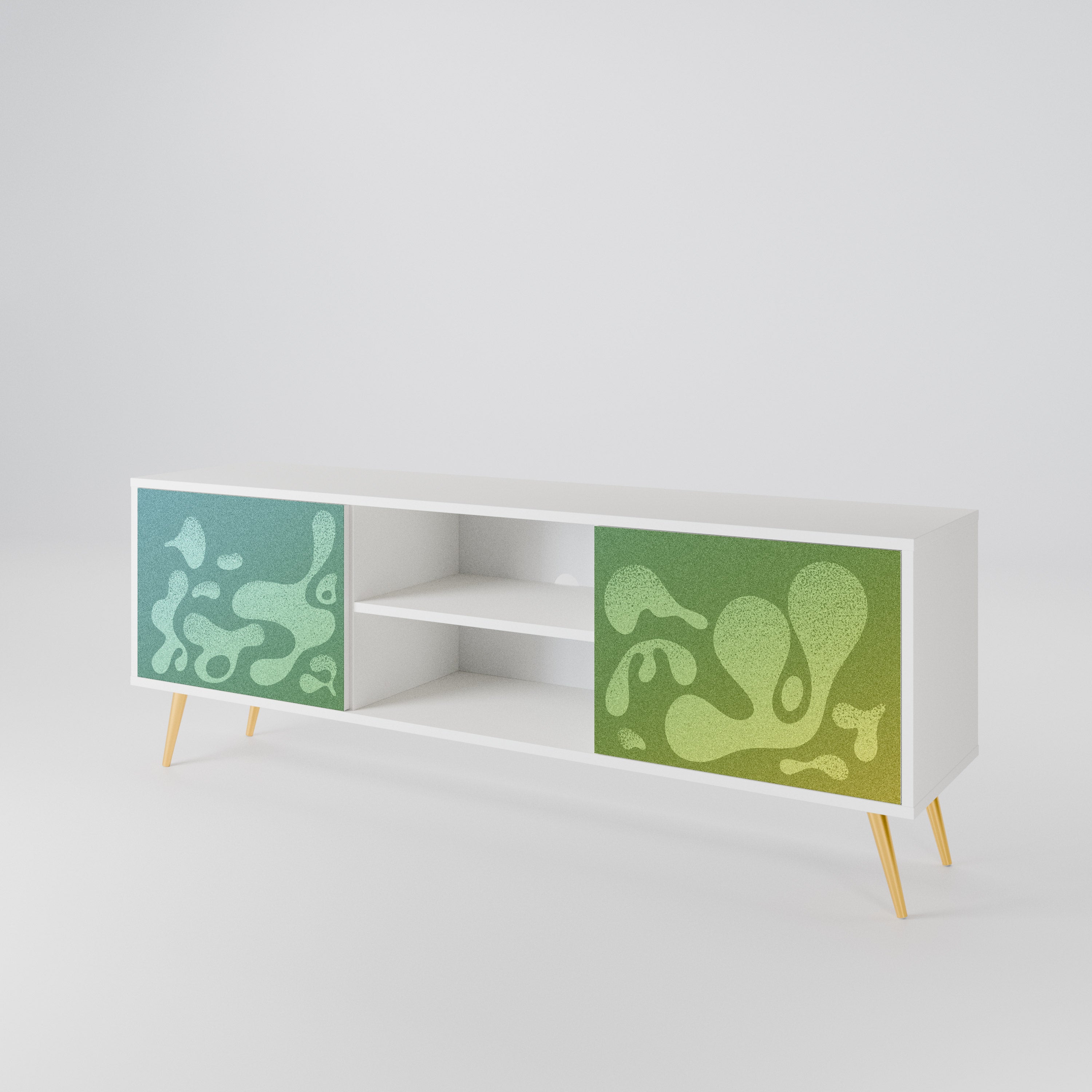 IRREGULAR BLUE 2-Door TV Cabinet