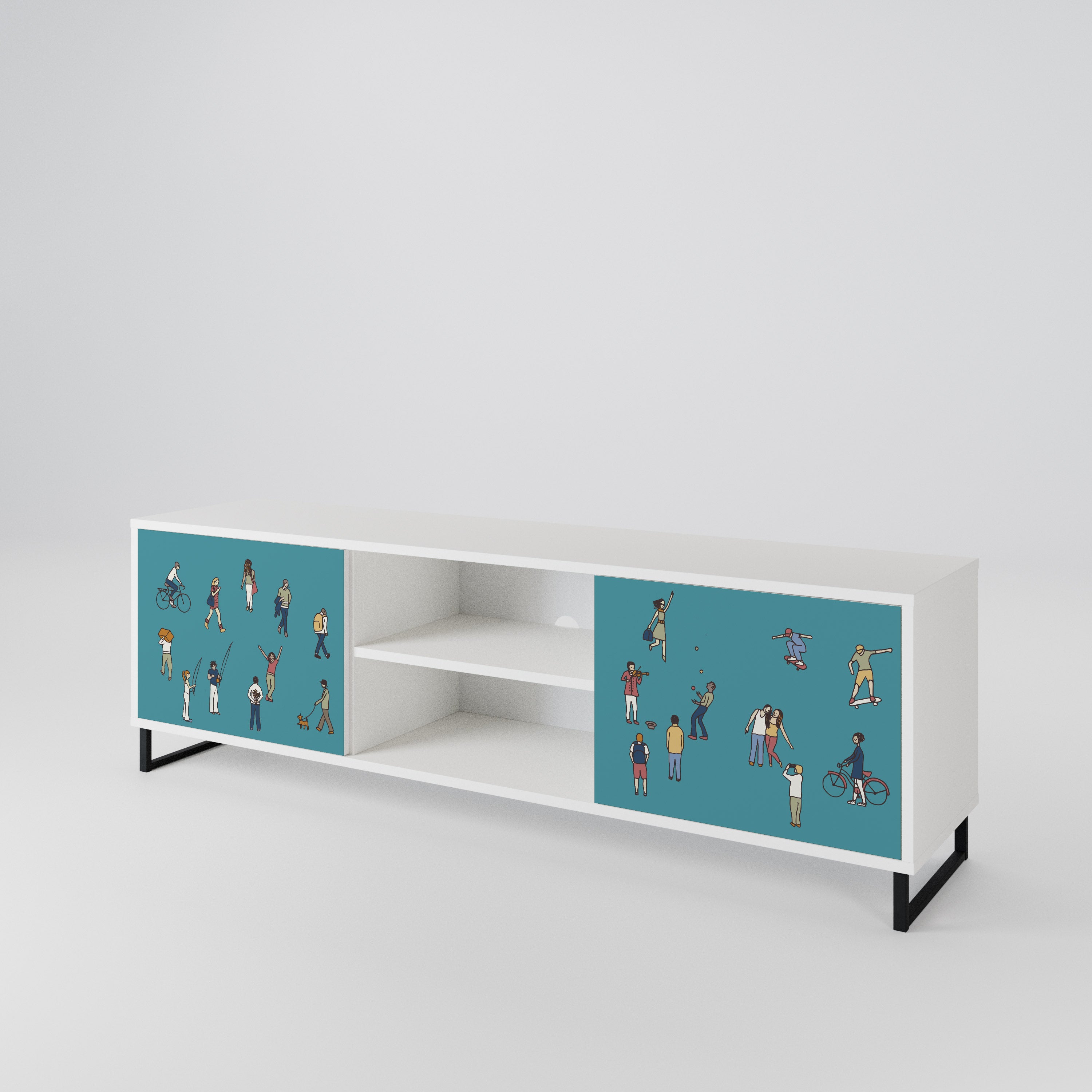 COLLECTIVE STREAM 2-Door TV Cabinet