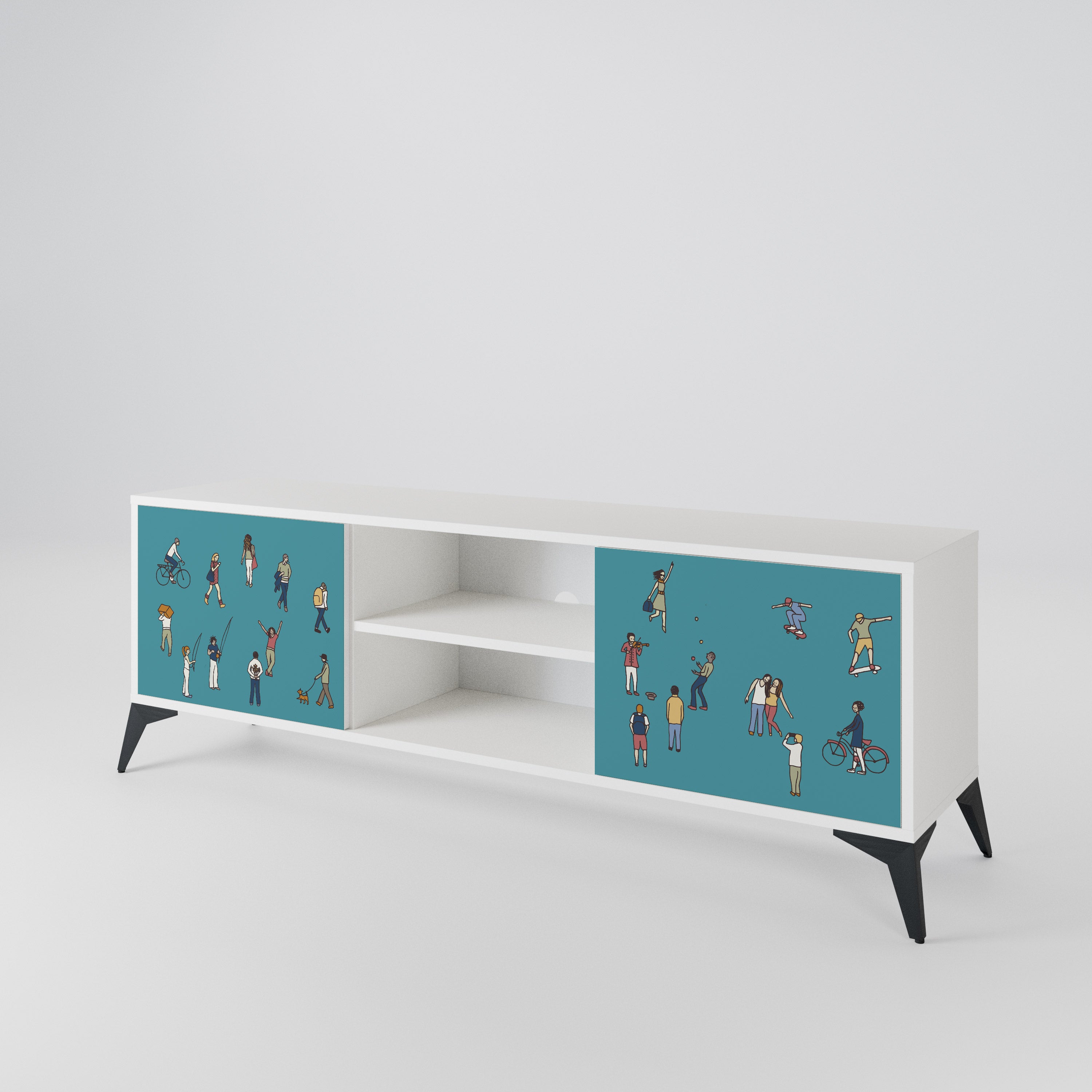 COLLECTIVE STREAM 2-Door TV Cabinet