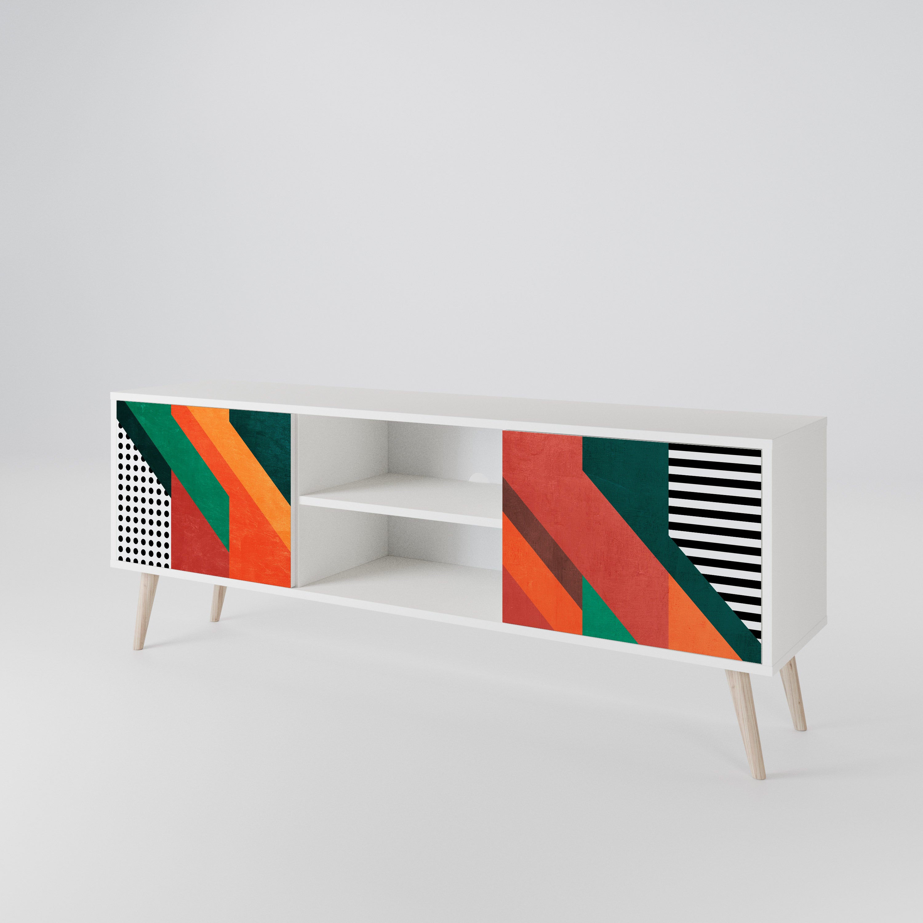 MAKESHIFT ARTISTRY 2-Door TV Cabinet