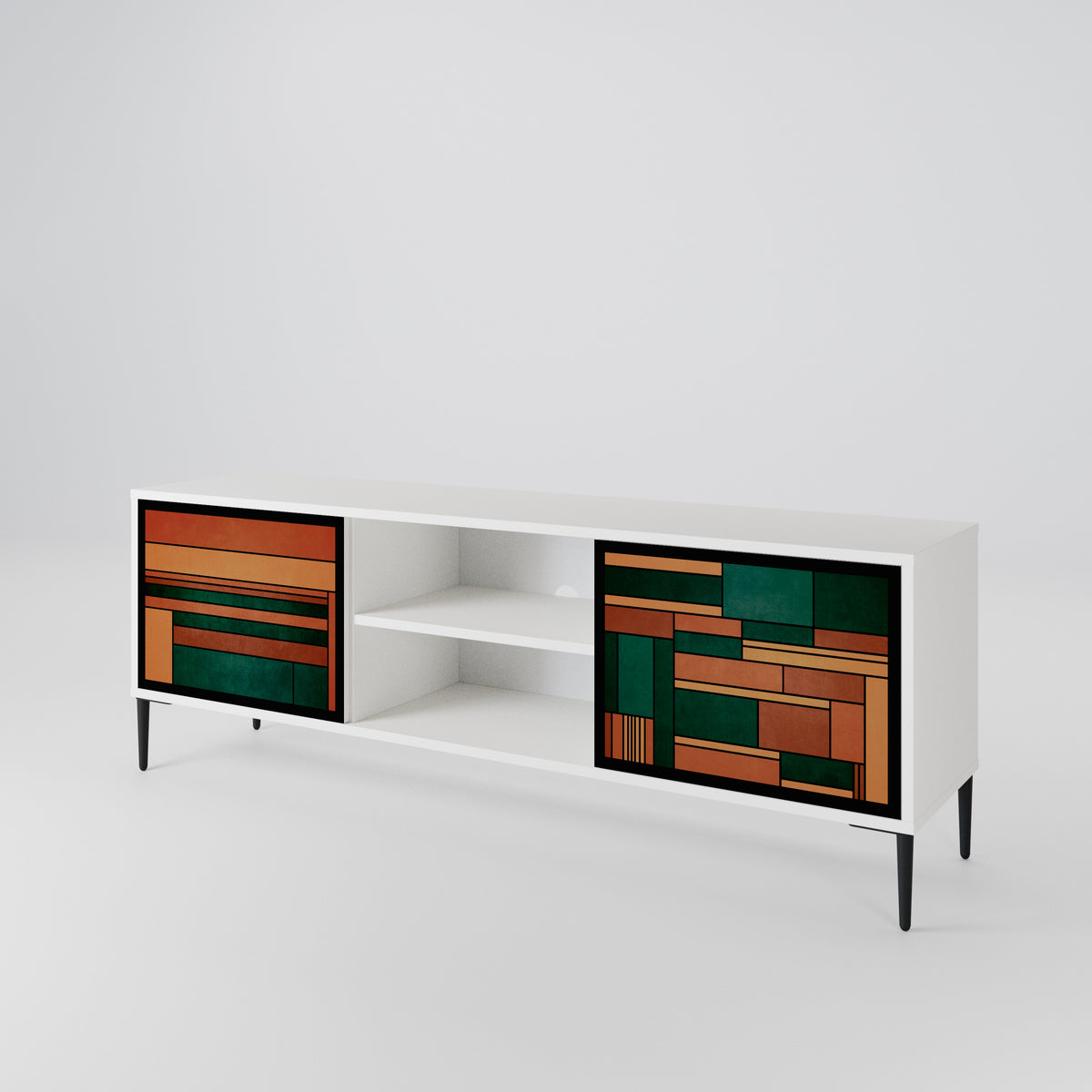 EARTHY FIGURES Έπιπλο τηλεόρασης 2-θυρών