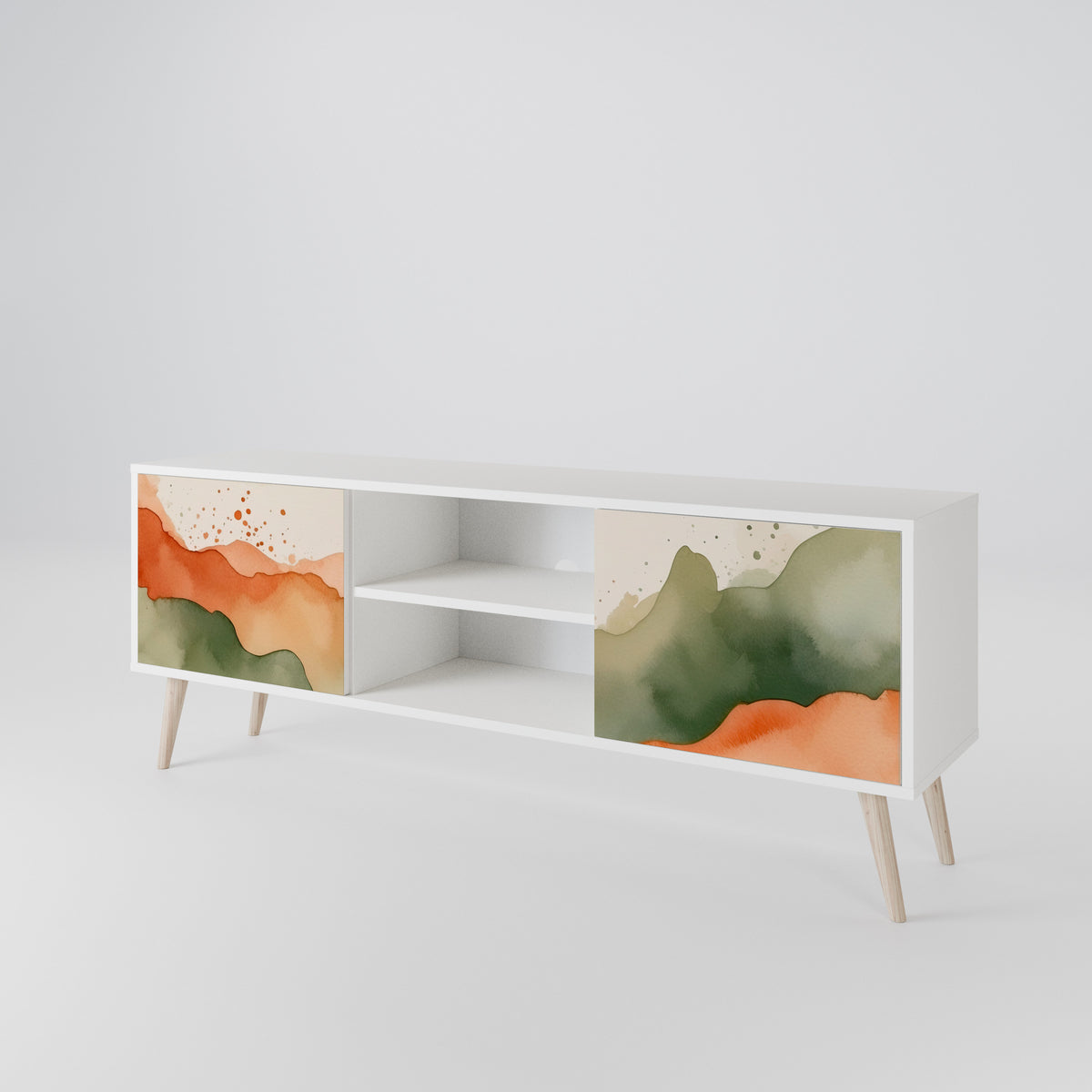 WATERCOLOUR PEAKS 2-Door TV Cabinet