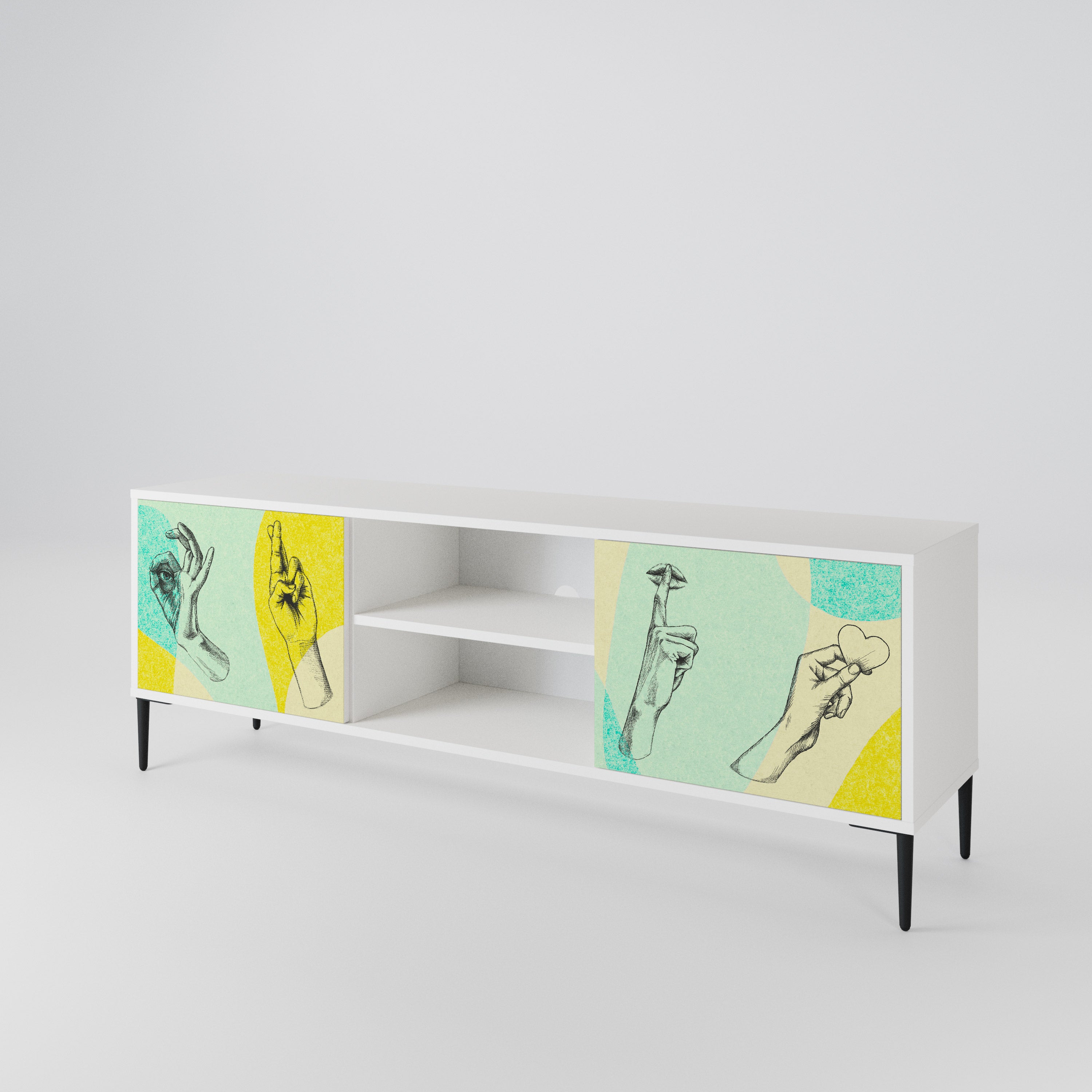 BODY LANGUAGE 2-Door TV Cabinet