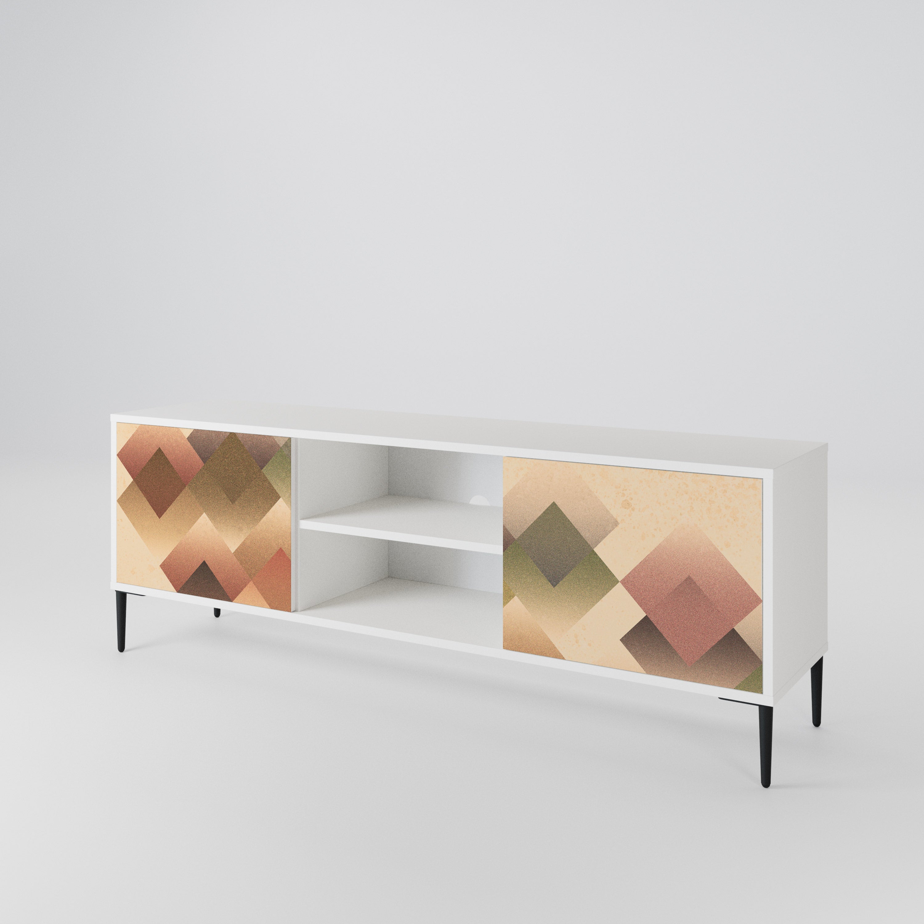 GEOMETRIC FUSION 2-Door TV Cabinet