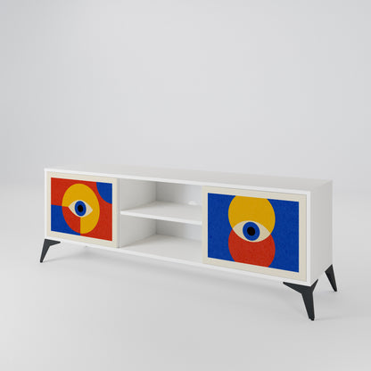 GEOMETRIC EYES 2-Door TV Cabinet