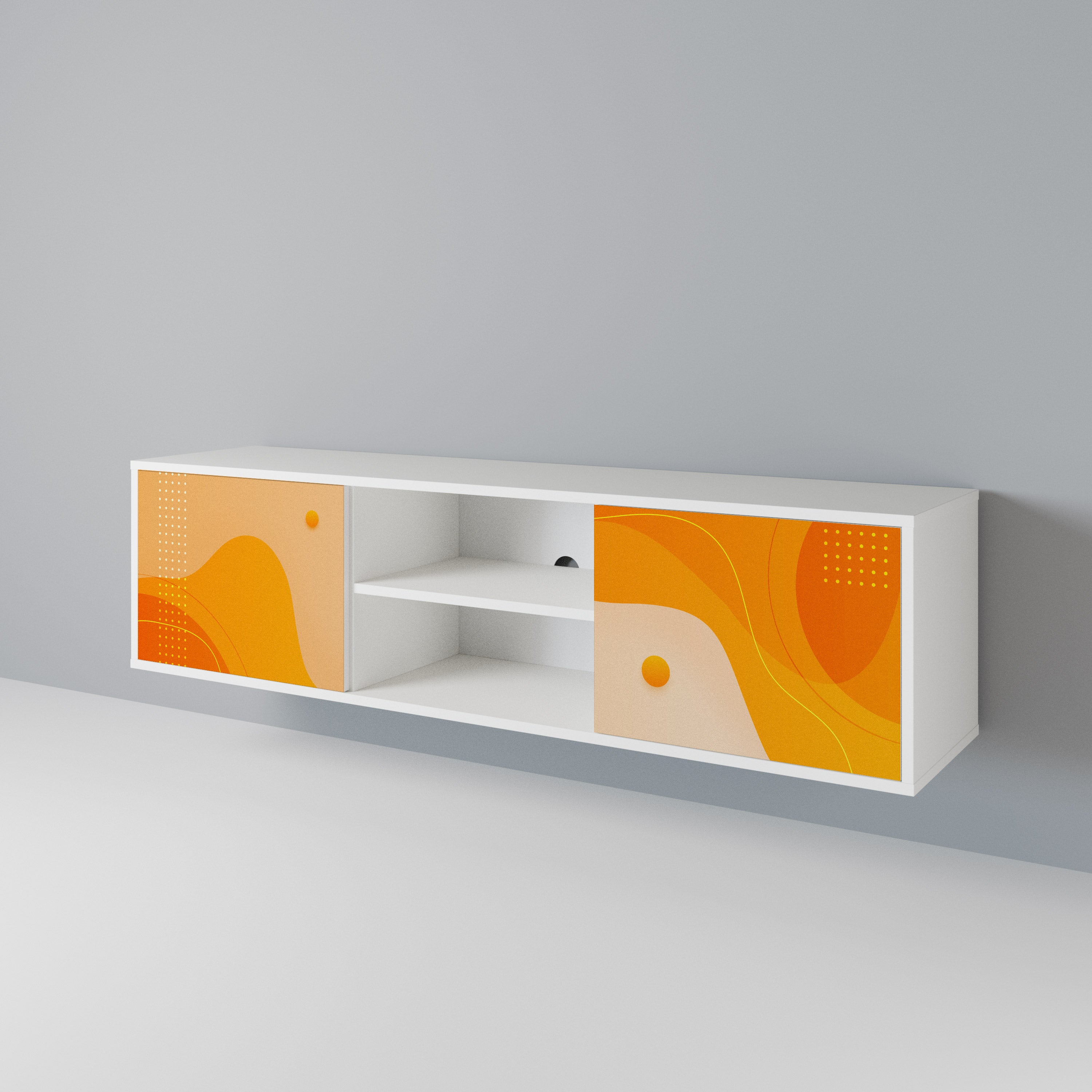 ORANGE ARRANGEMENT 2-Door TV Cabinet