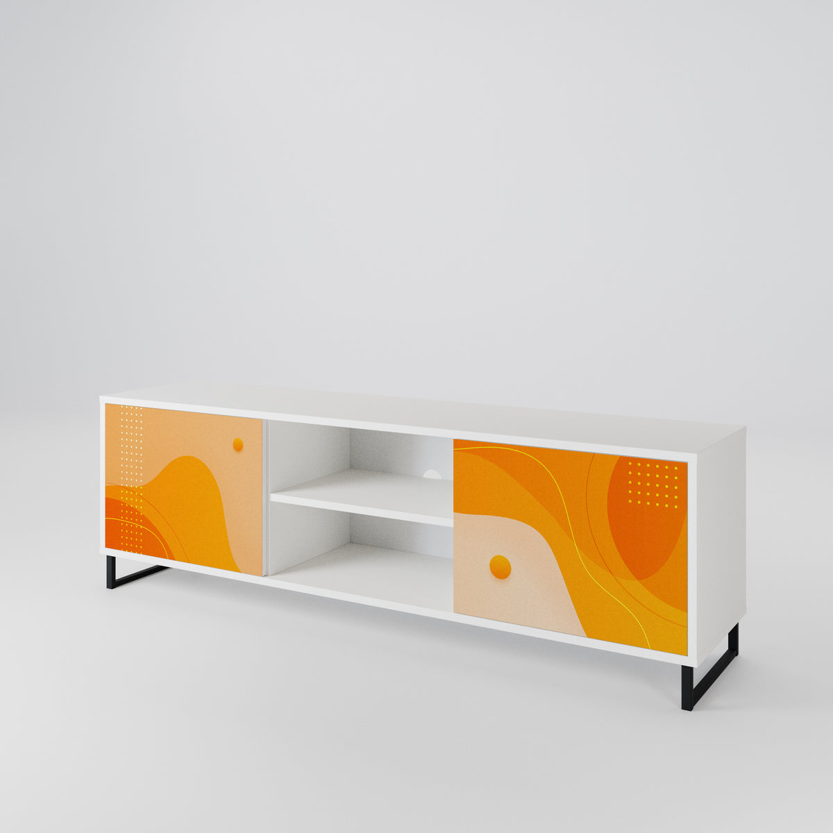 ORANGE ARRANGEMENT Έπιπλο τηλεόρασης 2-θυρών