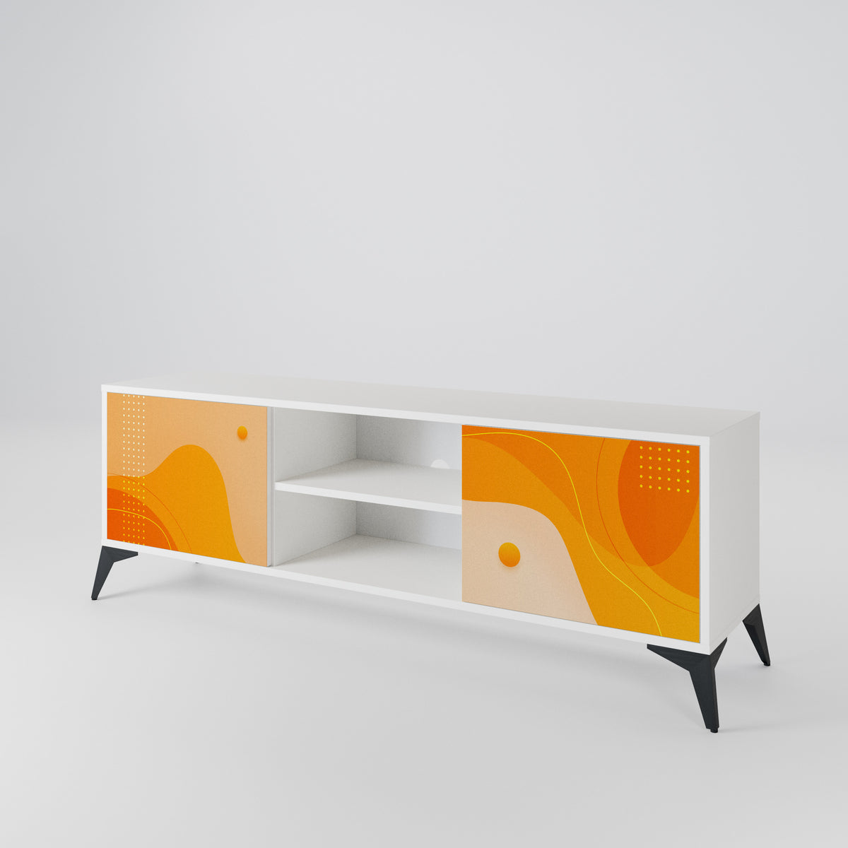 ORANGE ARRANGEMENT Έπιπλο τηλεόρασης 2-θυρών