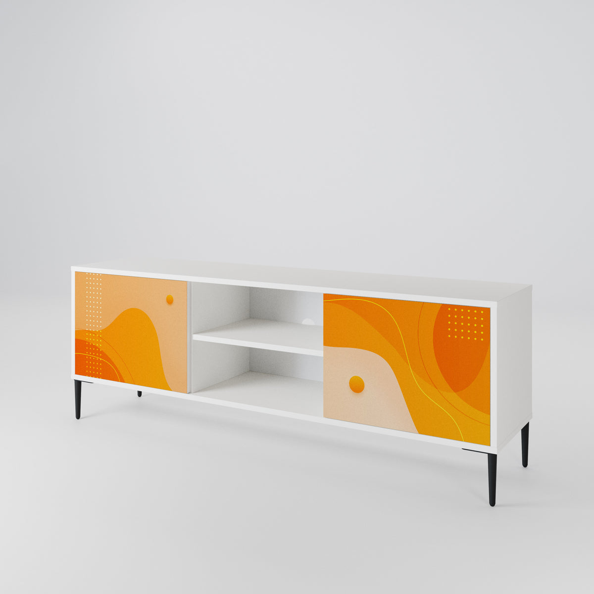ORANGE ARRANGEMENT Έπιπλο τηλεόρασης 2-θυρών