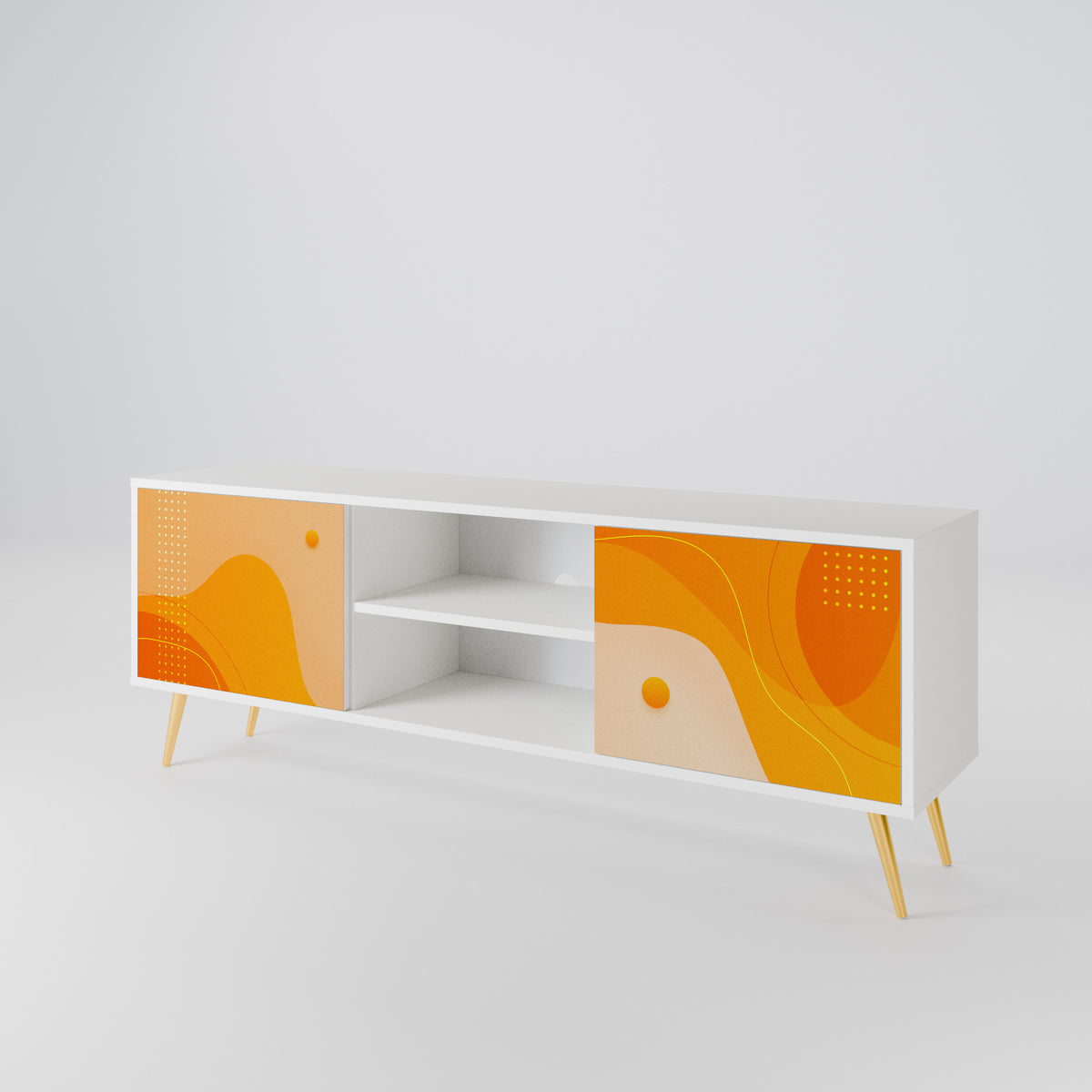 ORANGE ARRANGEMENT Έπιπλο τηλεόρασης 2-θυρών