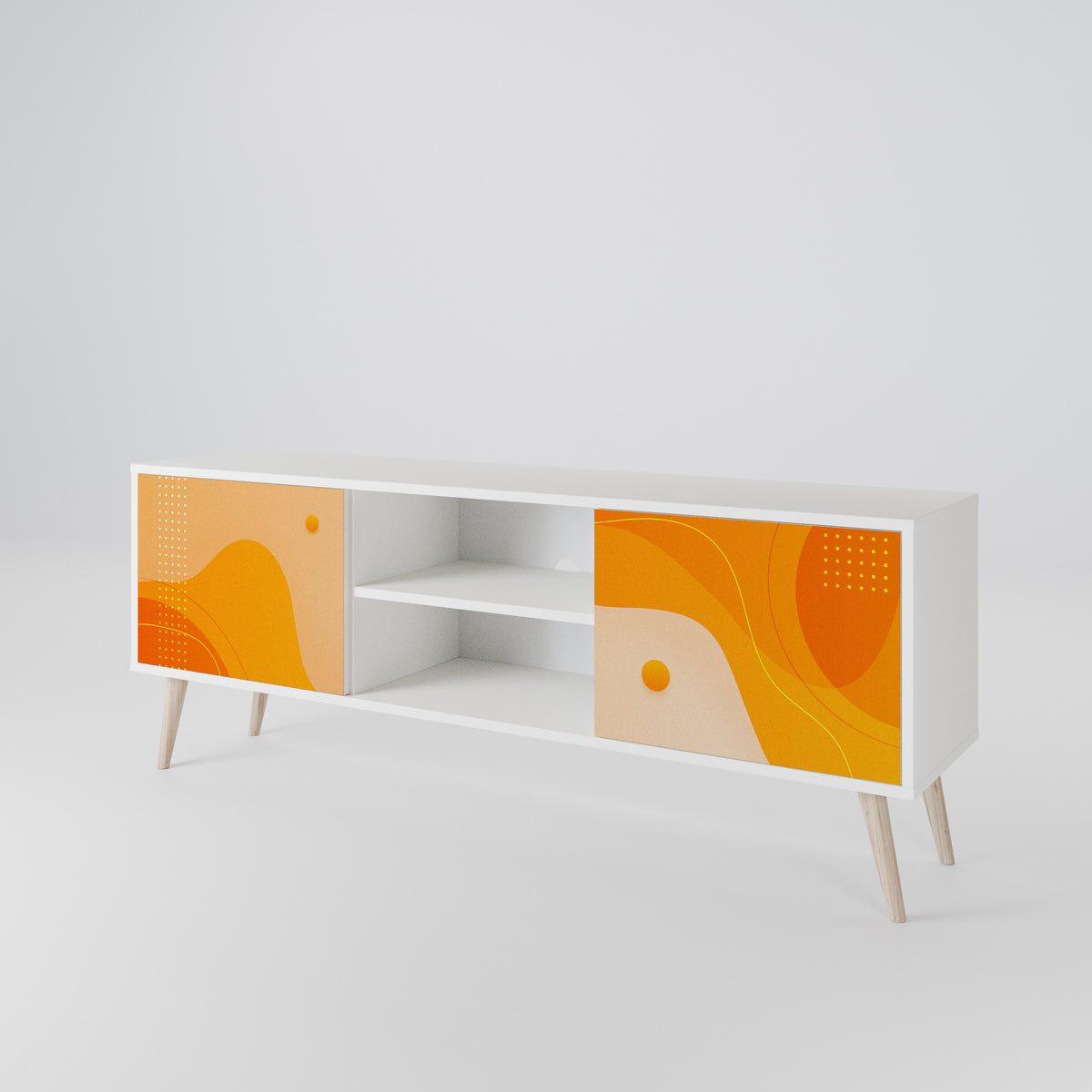 ORANGE ARRANGEMENT Έπιπλο τηλεόρασης 2-θυρών