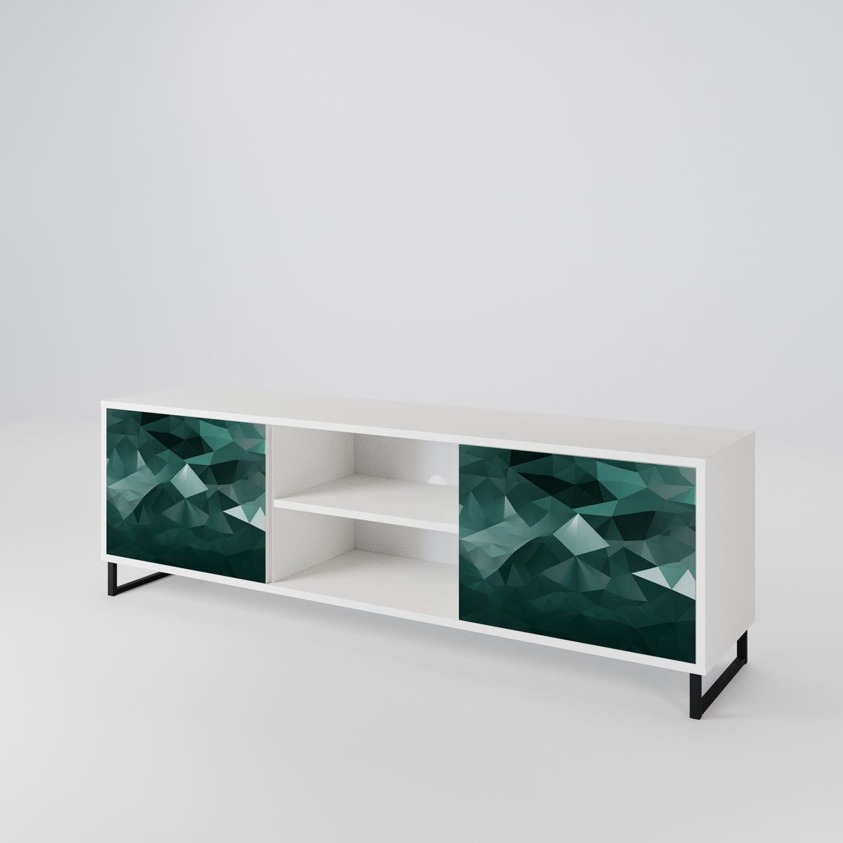 POLYGONAL FLOATING Έπιπλο τηλεόρασης 2-θυρών