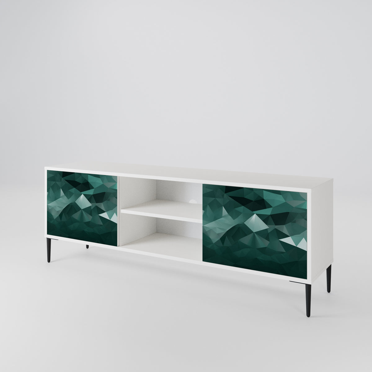 POLYGONAL FLOATING Έπιπλο τηλεόρασης 2-θυρών