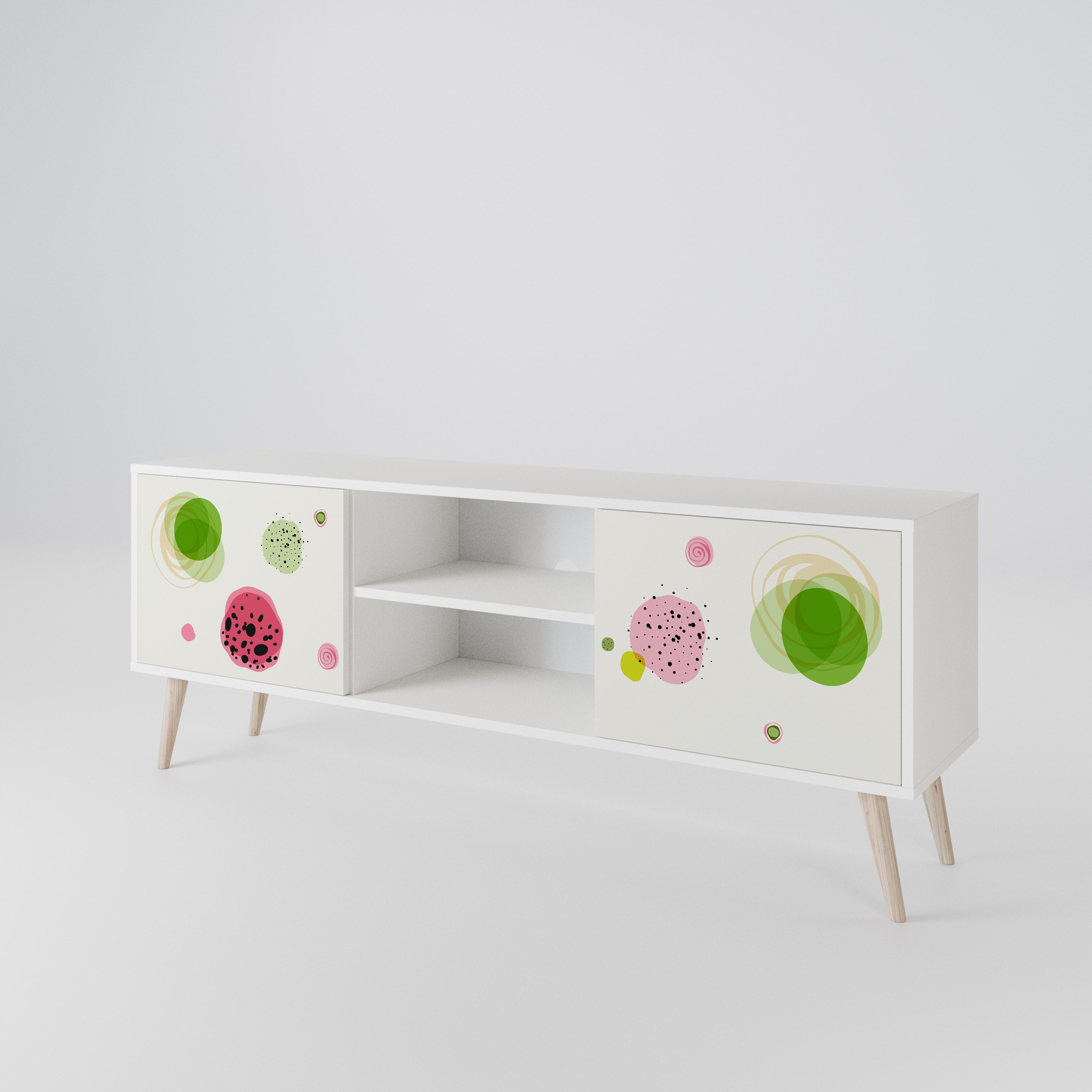 COLORFUL COSMOS 2-Door TV Cabinet