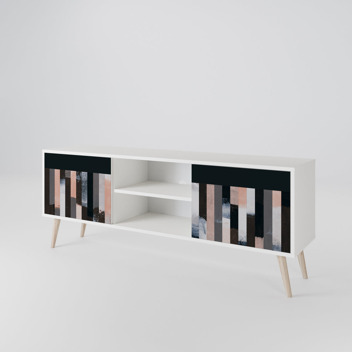 COLLAGE OF RECTANGLES Έπιπλο τηλεόρασης 2-θυρών
