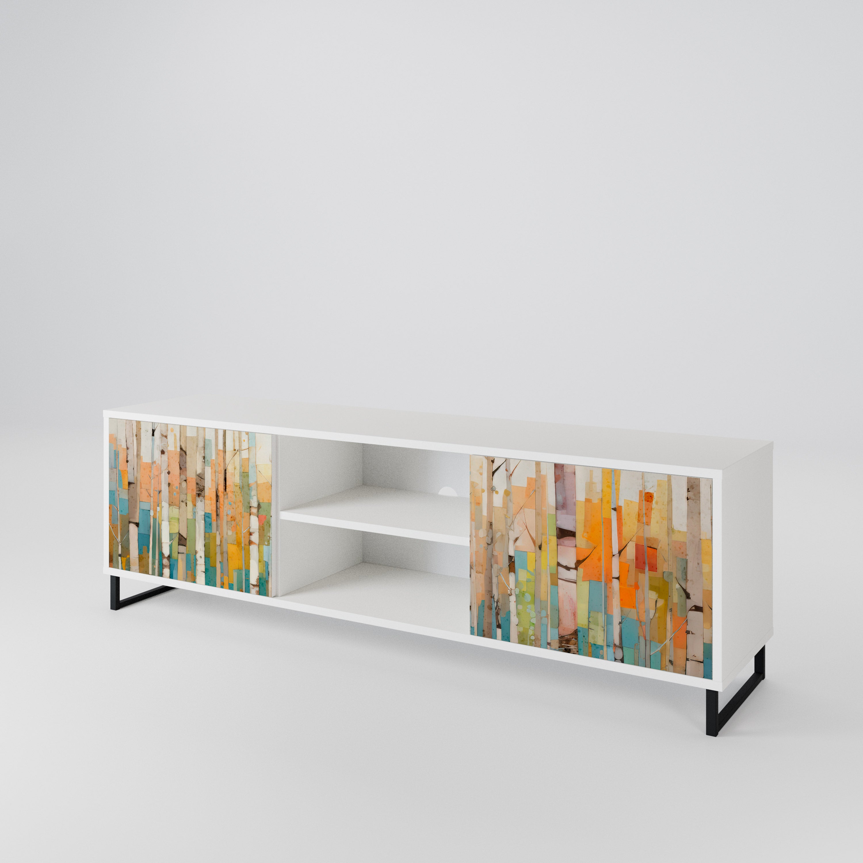 BIRCH KALEIDOSCOPE 2-Door TV Cabinet