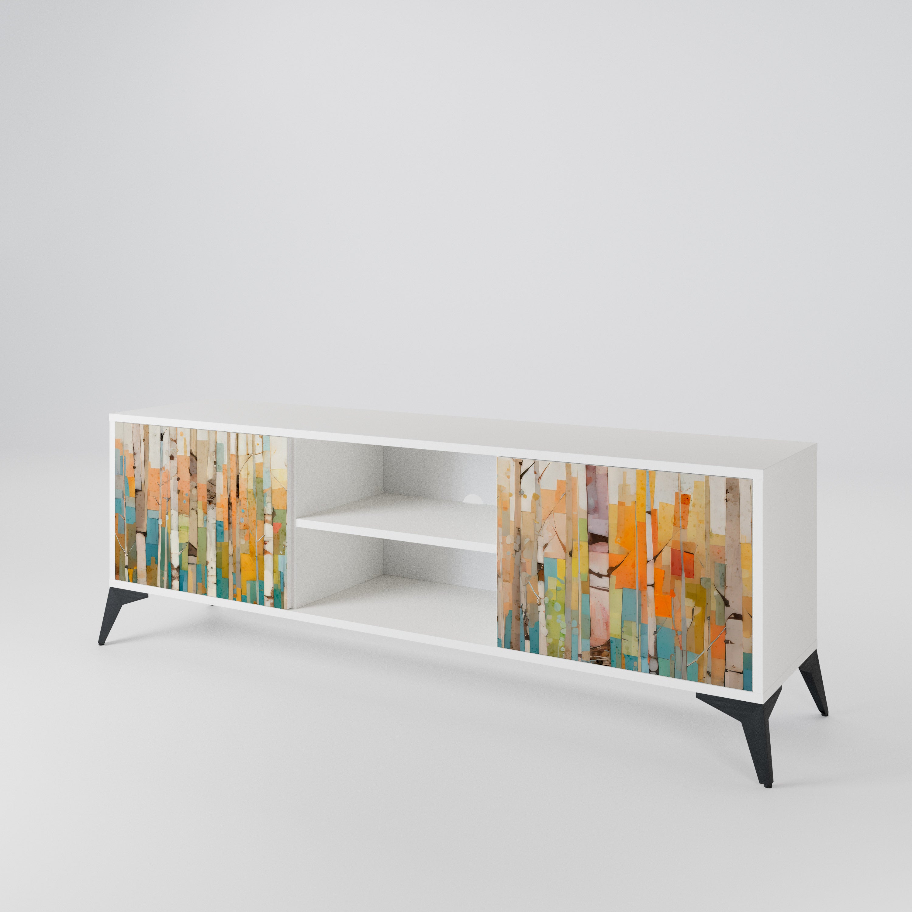 BIRCH KALEIDOSCOPE 2-Door TV Cabinet