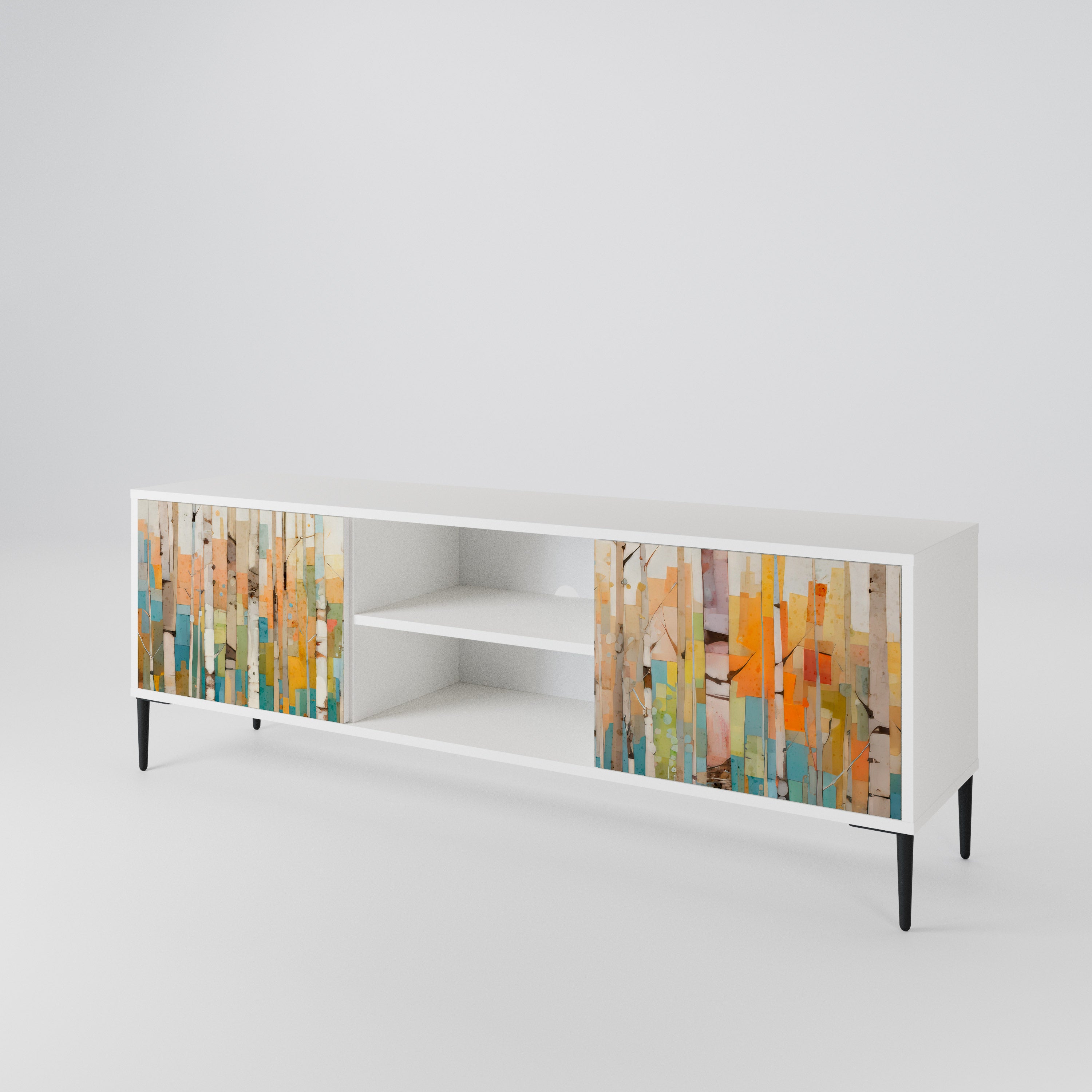BIRCH KALEIDOSCOPE 2-Door TV Cabinet