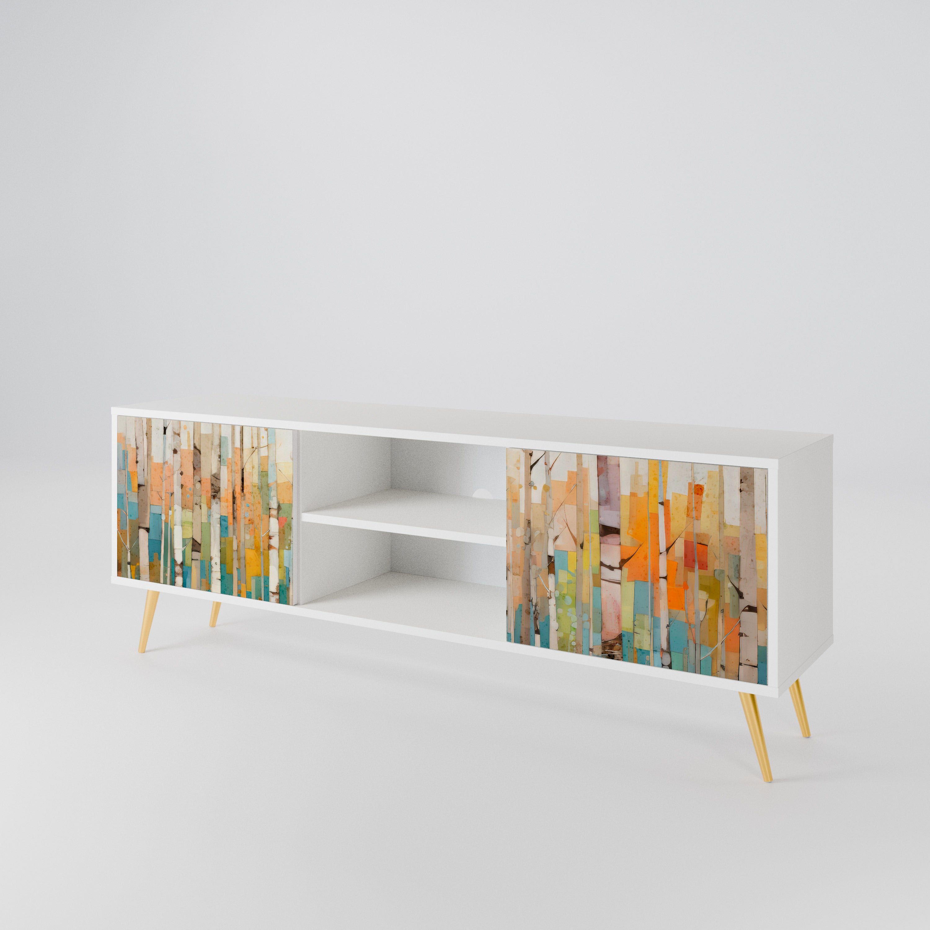 BIRCH KALEIDOSCOPE 2-Door TV Cabinet