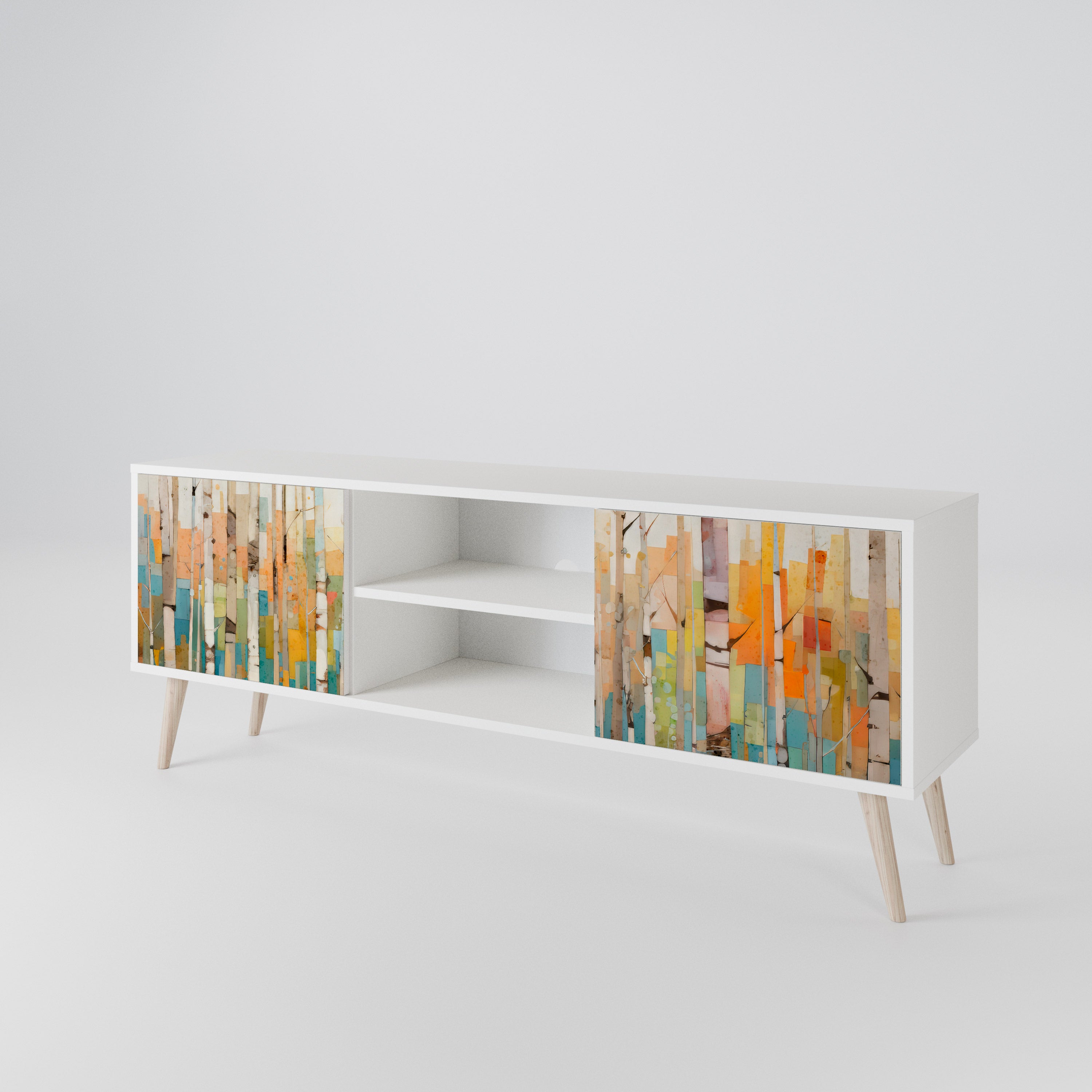 BIRCH KALEIDOSCOPE 2-Door TV Cabinet