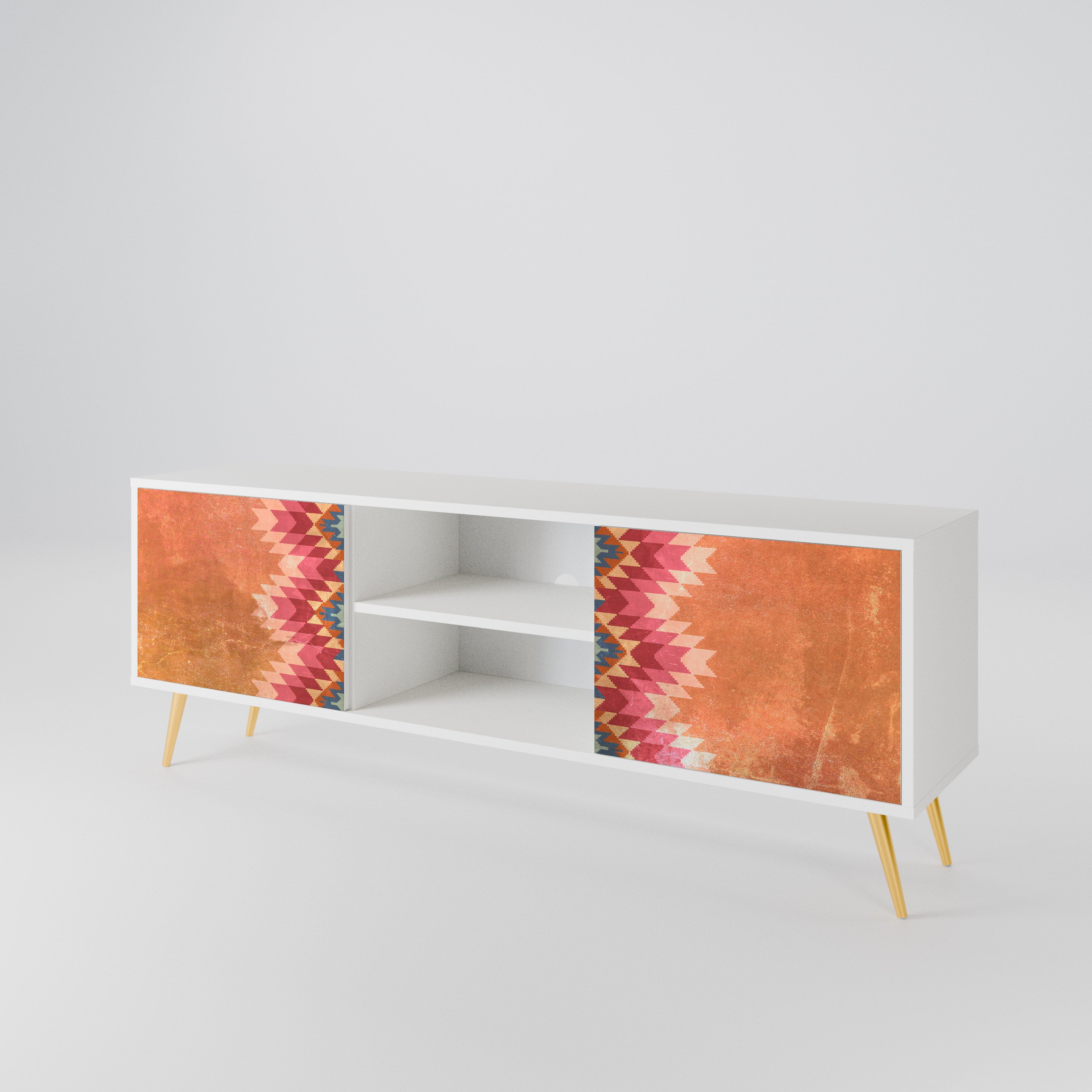 INDIAN FOLK 2-Door TV Cabinet