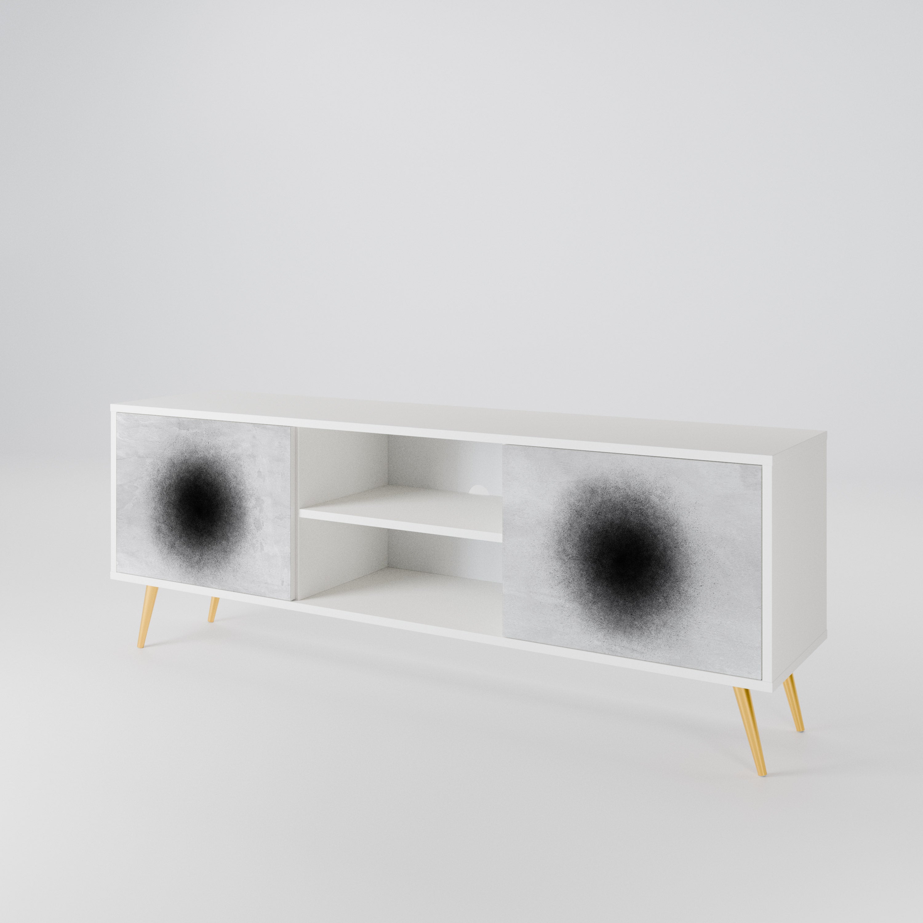 BLACK HOLE 2-Door TV Cabinet