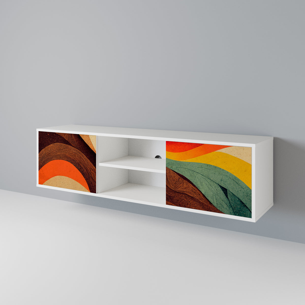 COLORFUL STRANDS Έπιπλο τηλεόρασης 2-θυρών