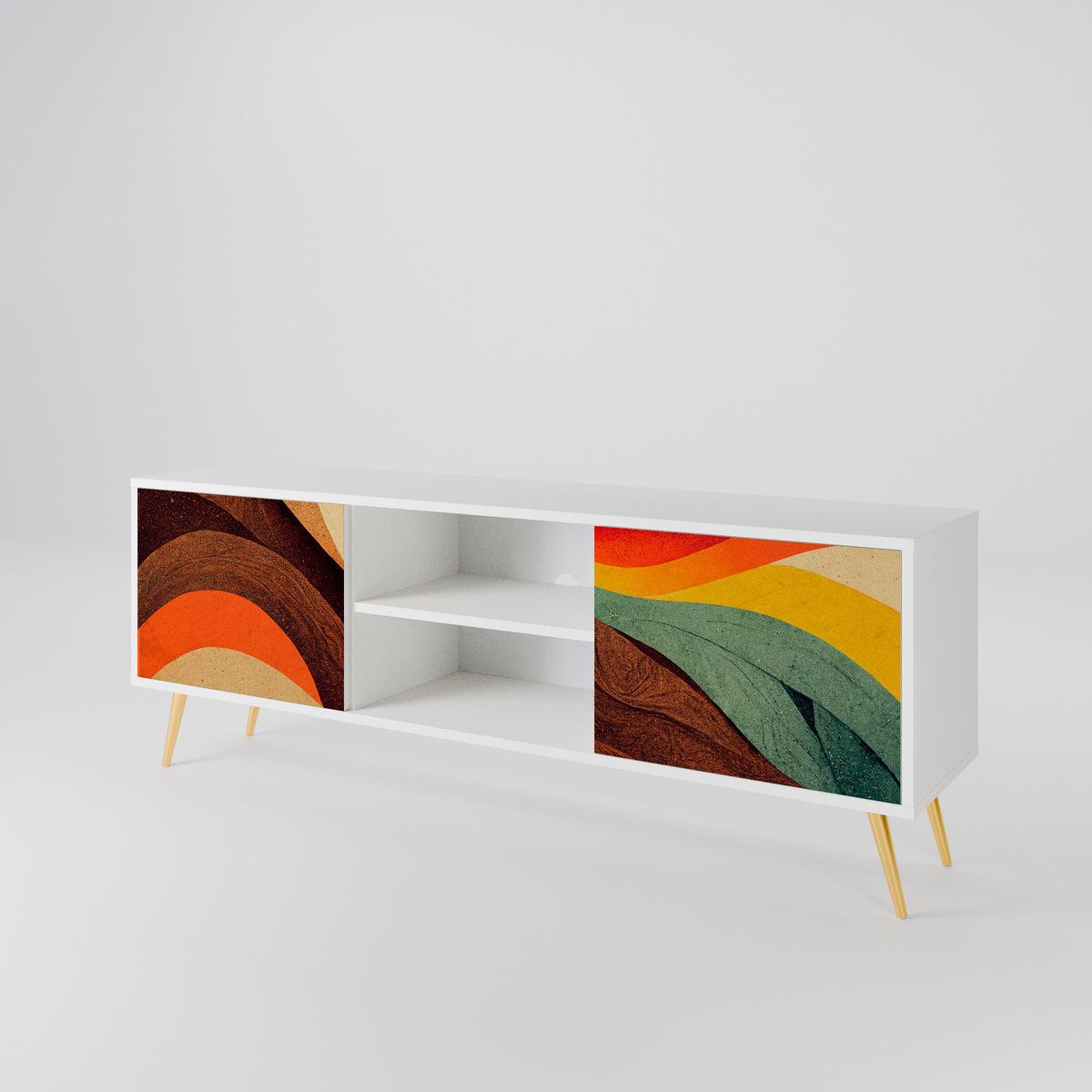 COLORFUL STRANDS Έπιπλο τηλεόρασης 2-θυρών