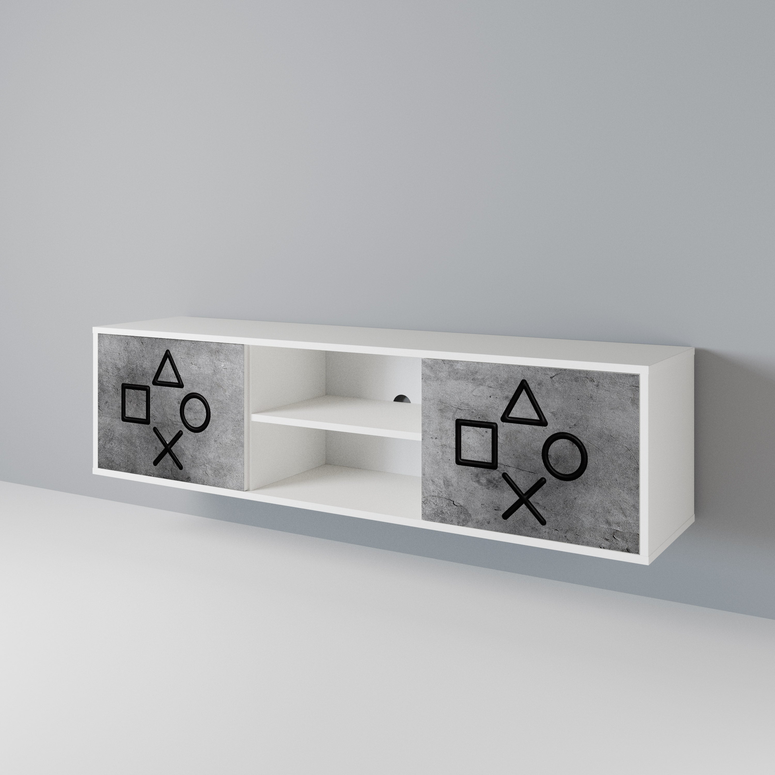 GAMER CHOICE 2-Door TV Cabinet