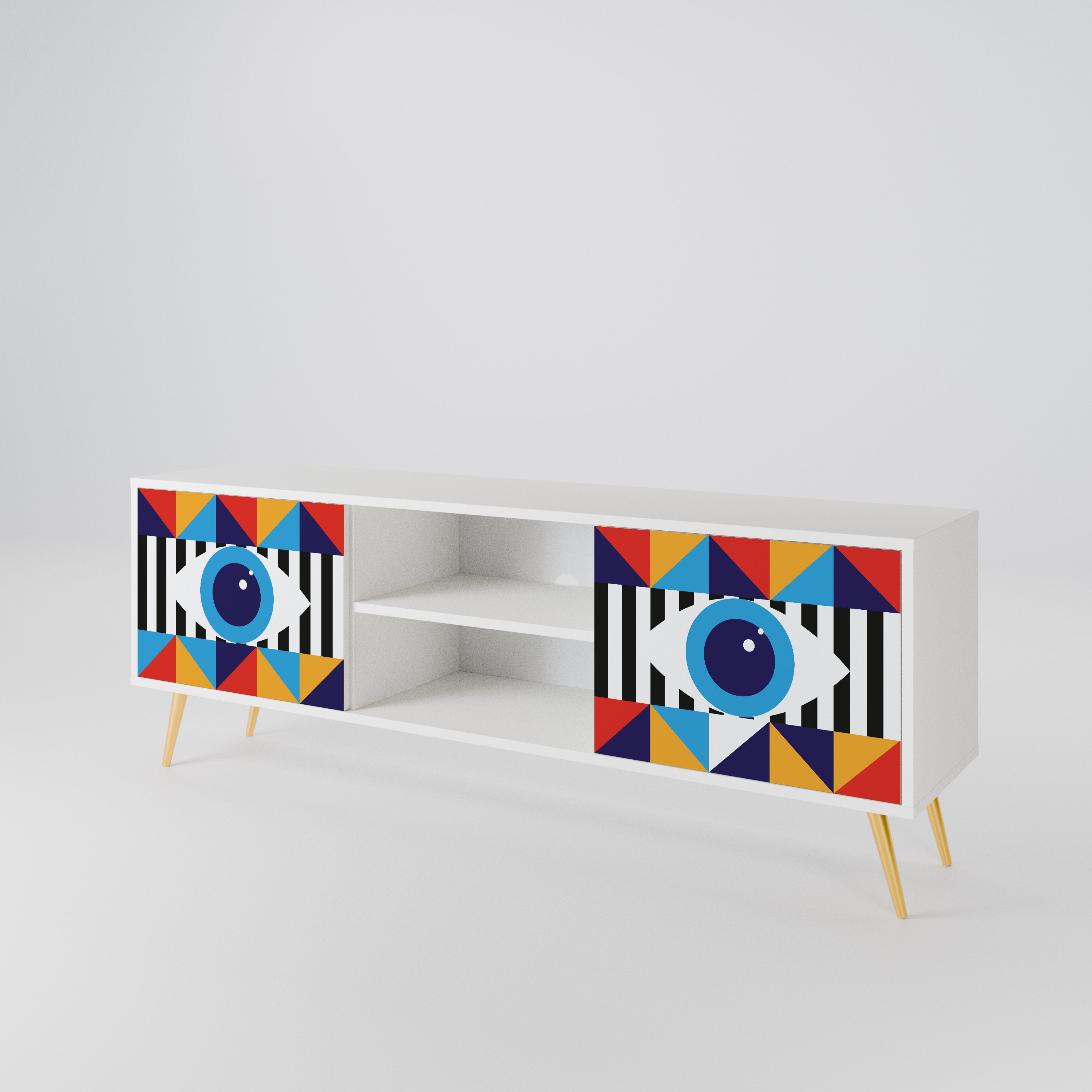 ABSTRACTION AND GEOMETRY Έπιπλο τηλεόρασης 2-θυρών