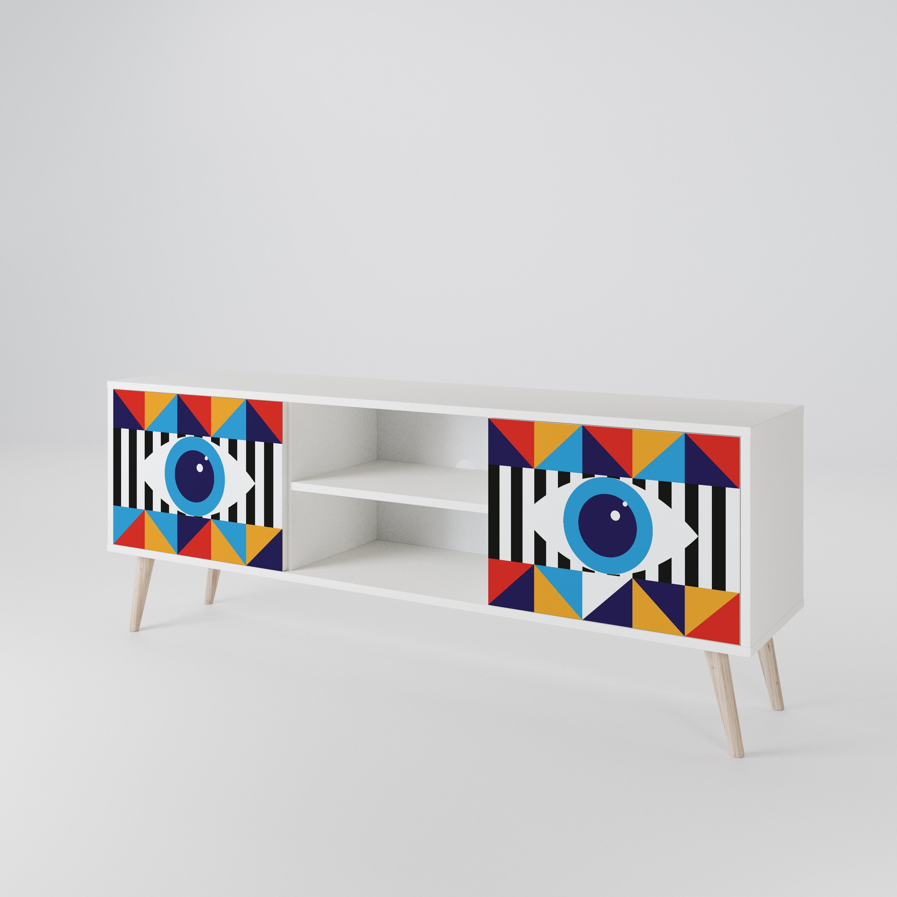 ABSTRACTION AND GEOMETRY Έπιπλο τηλεόρασης 2-θυρών