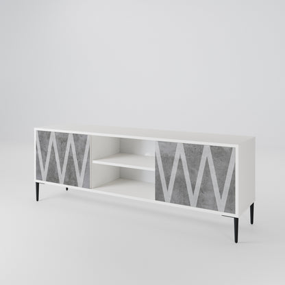 SOLID ZIG ZAG Έπιπλο τηλεόρασης 2-θυρών