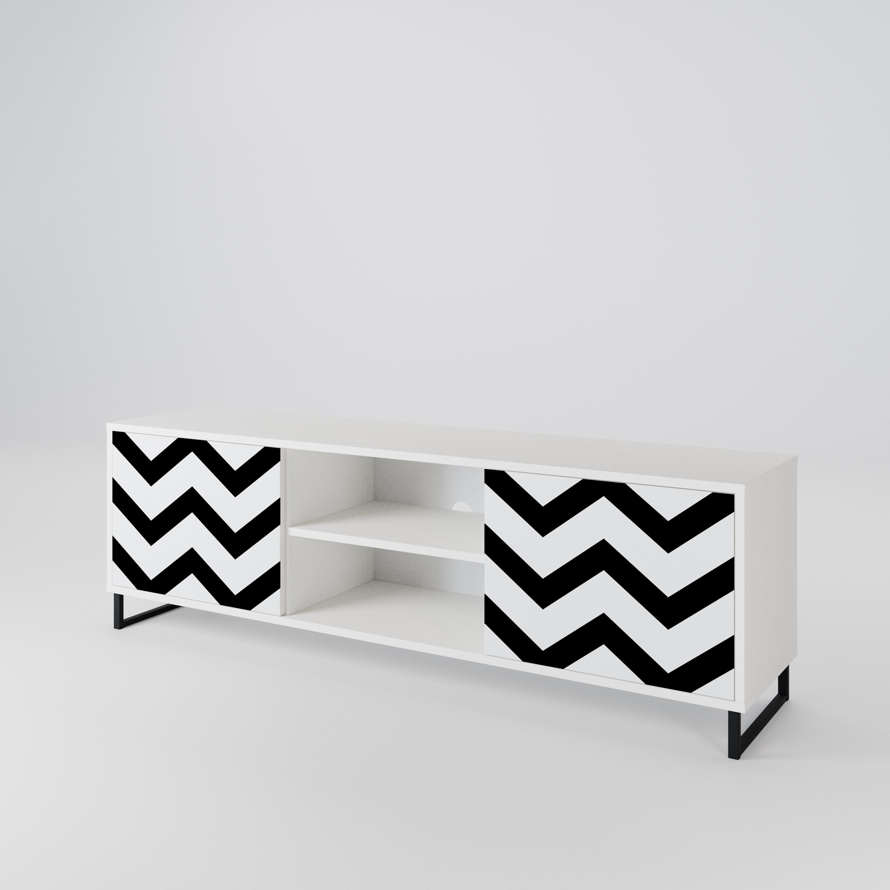 CLASSIC ZIG ZAG Έπιπλο τηλεόρασης 2-θυρών