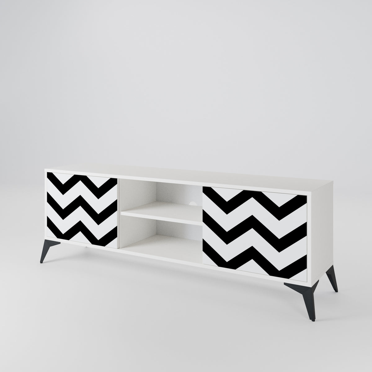 CLASSIC ZIG ZAG Έπιπλο τηλεόρασης 2-θυρών