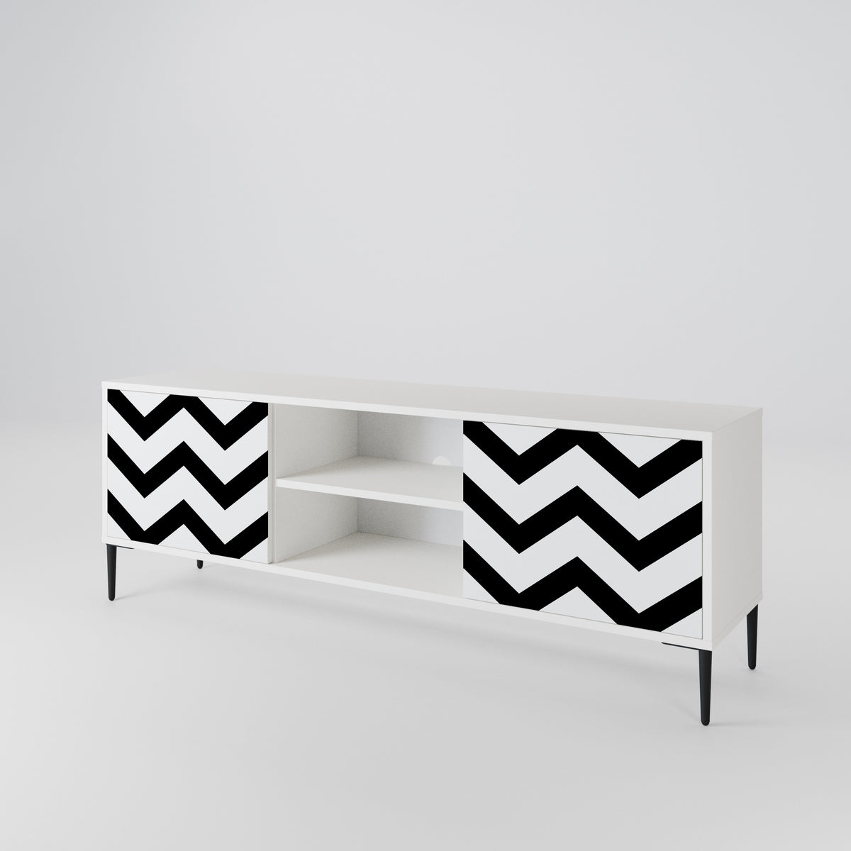 CLASSIC ZIG ZAG Έπιπλο τηλεόρασης 2-θυρών