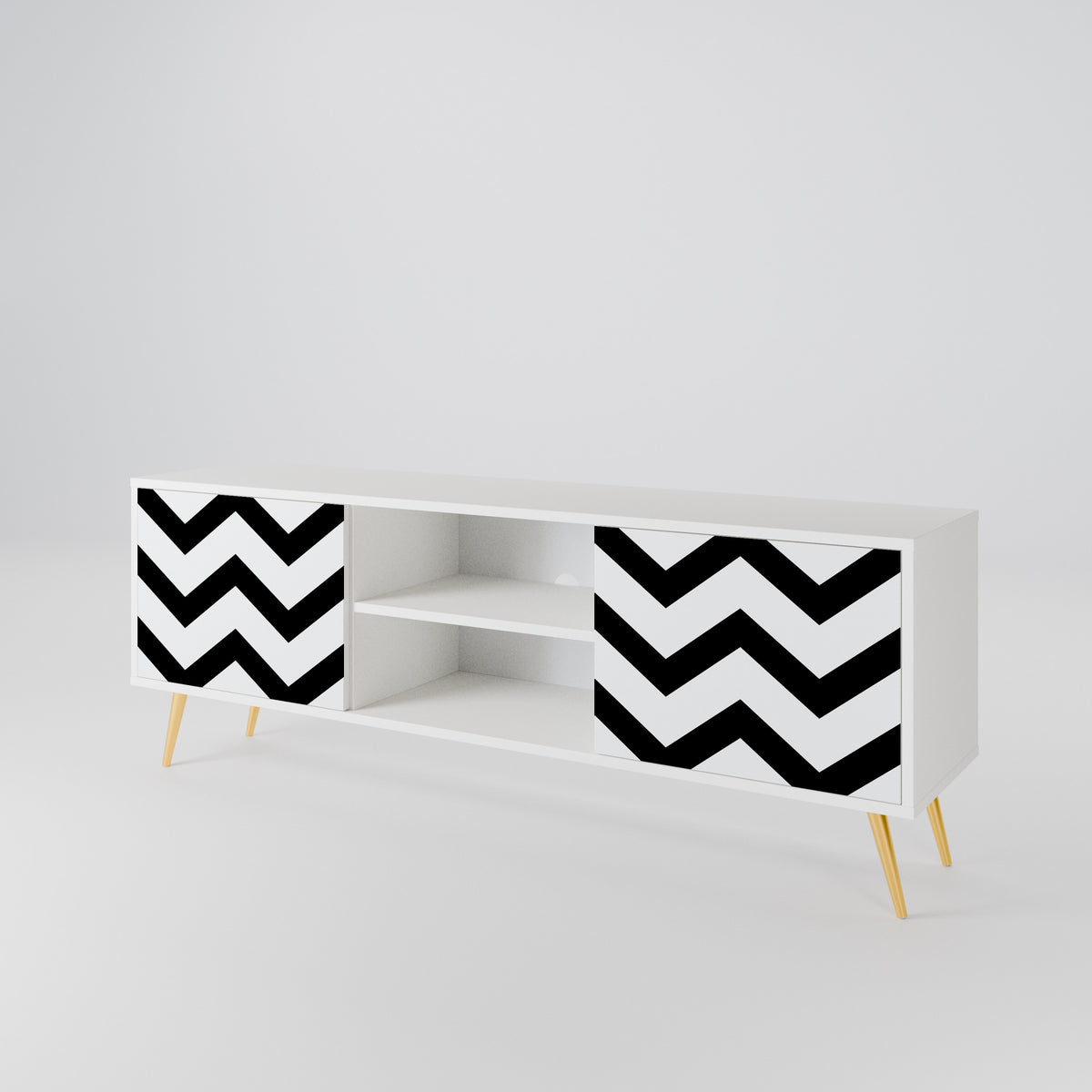CLASSIC ZIG ZAG Έπιπλο τηλεόρασης 2-θυρών