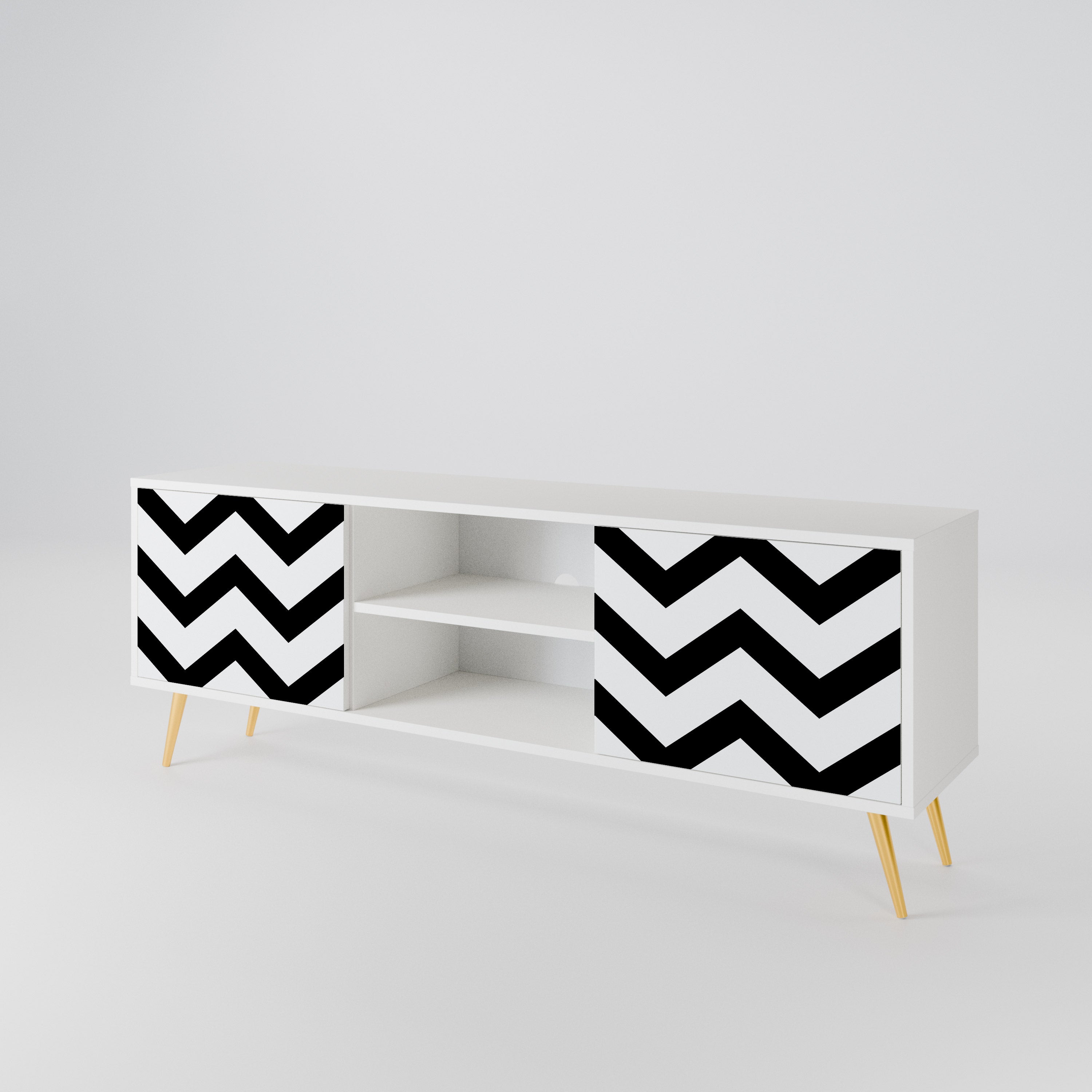 CLASSIC ZIG ZAG Έπιπλο τηλεόρασης 2-θυρών