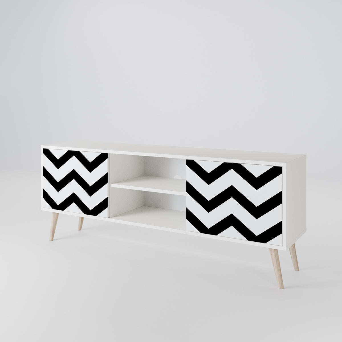 CLASSIC ZIG ZAG Έπιπλο τηλεόρασης 2-θυρών