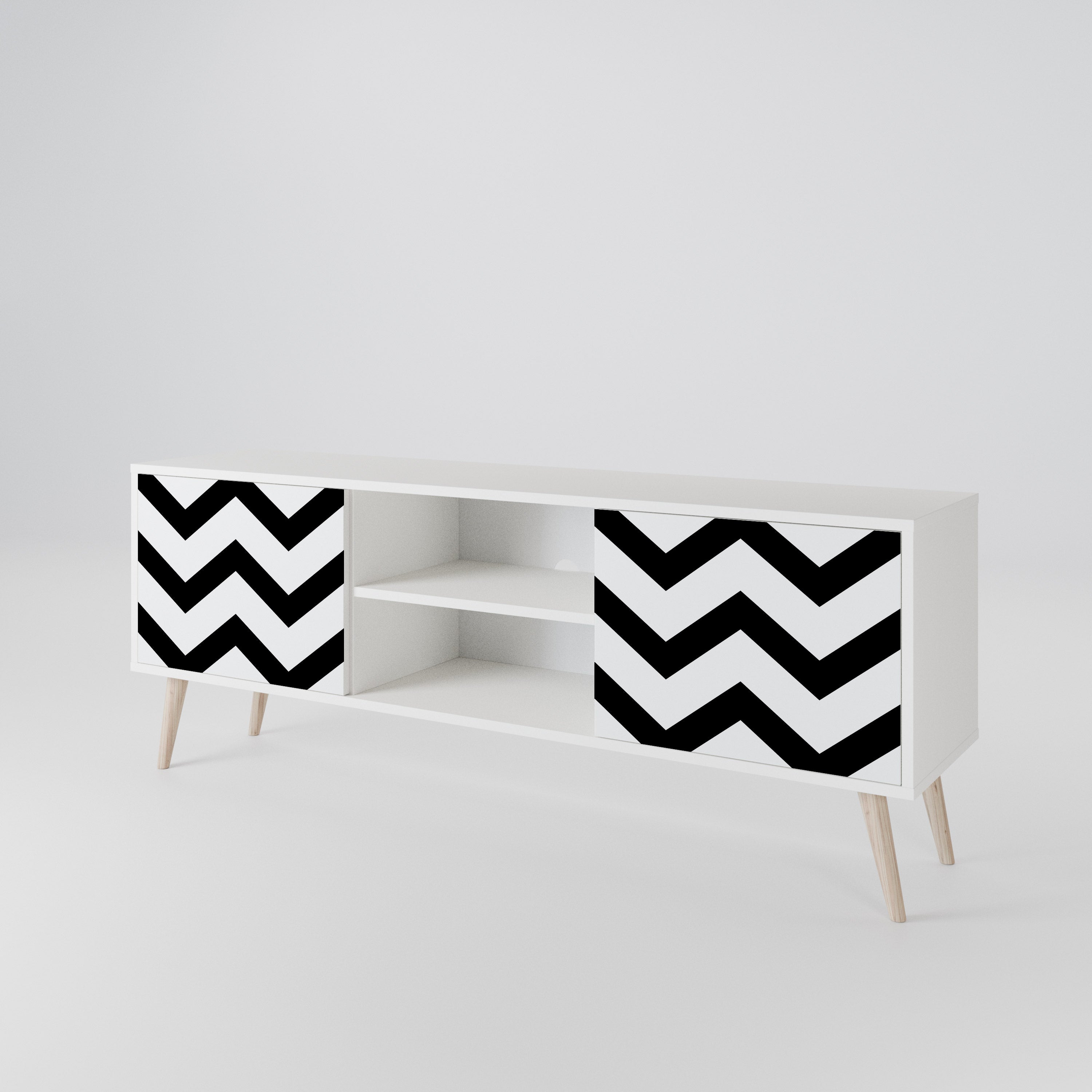 CLASSIC ZIG ZAG Έπιπλο τηλεόρασης 2-θυρών