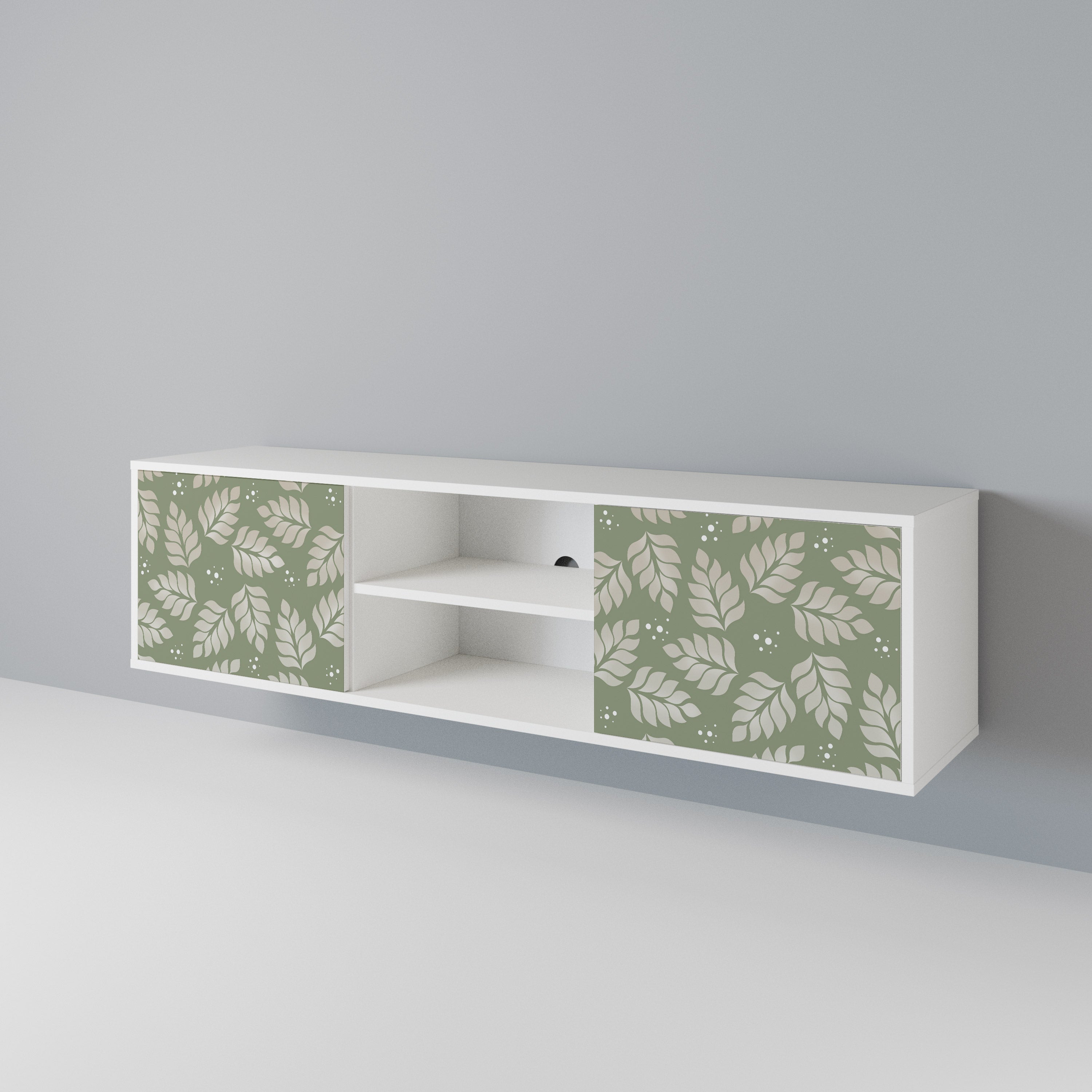 LEAVES ON GREEN 2-Door TV Cabinet