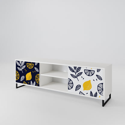 CITRUS BLACK AND WHITE Έπιπλο τηλεόρασης 2-θυρών