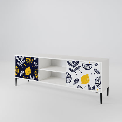 CITRUS BLACK AND WHITE Έπιπλο τηλεόρασης 2-θυρών