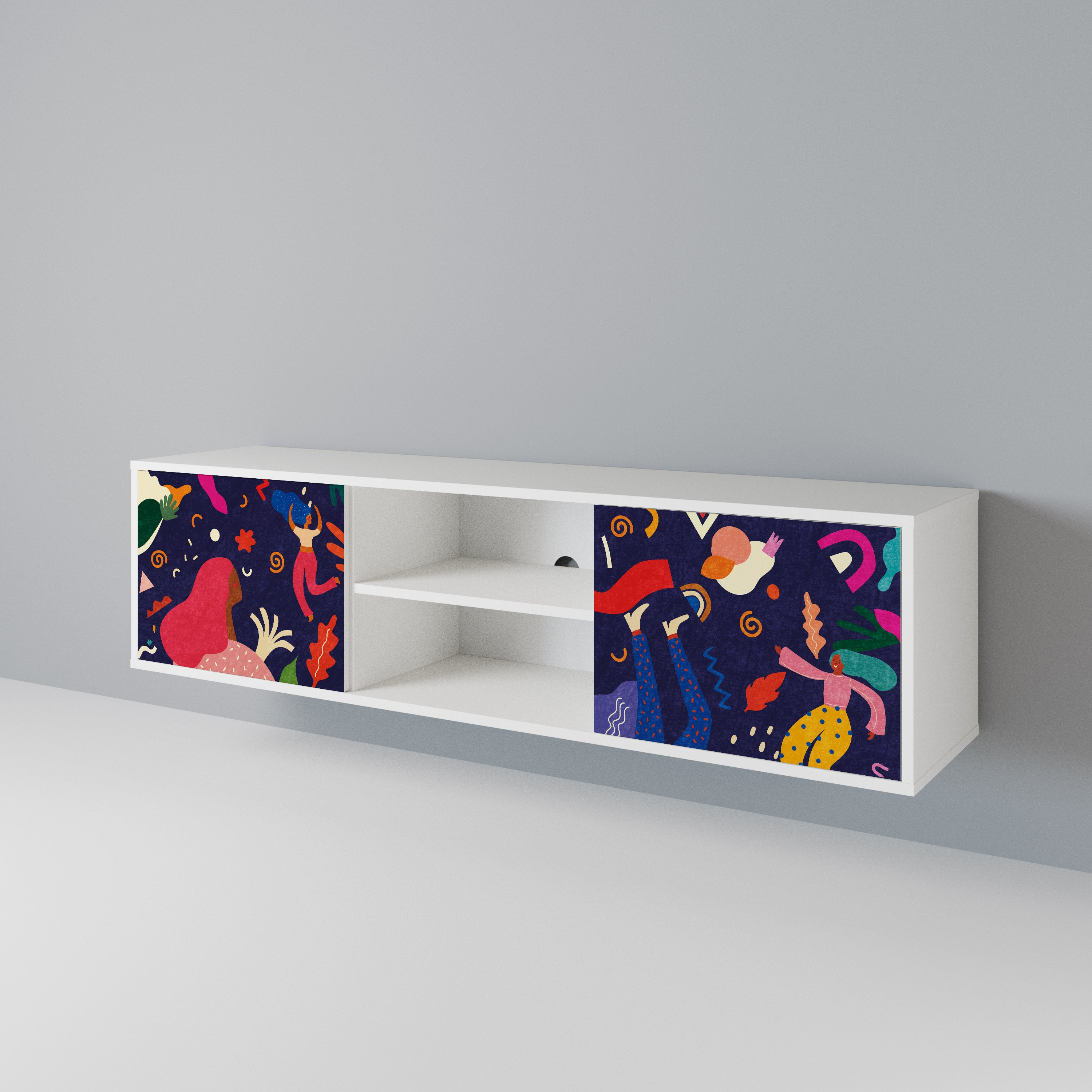 FESTIVE PLEASURES 2-Door TV Cabinet
