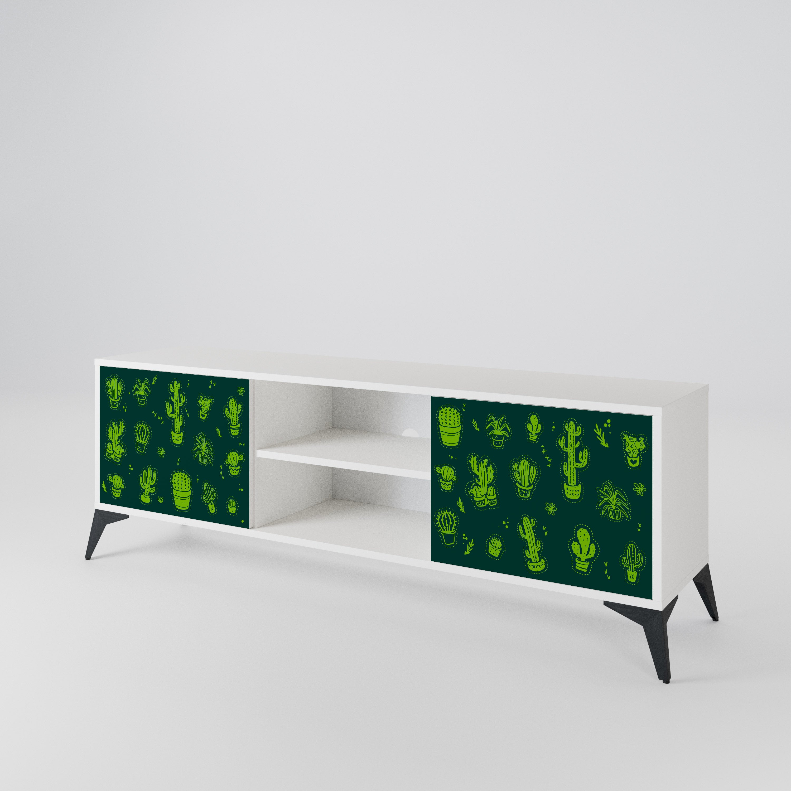 DESERT GREEN 2-Door TV Cabinet