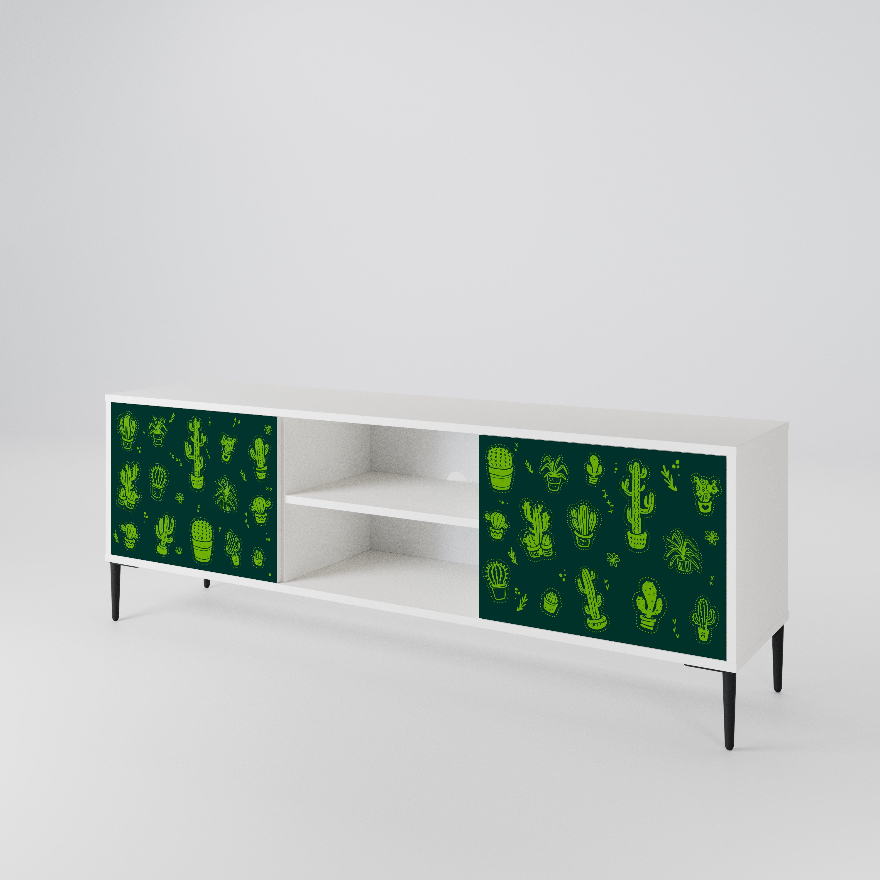 DESERT GREEN 2-Door TV Cabinet