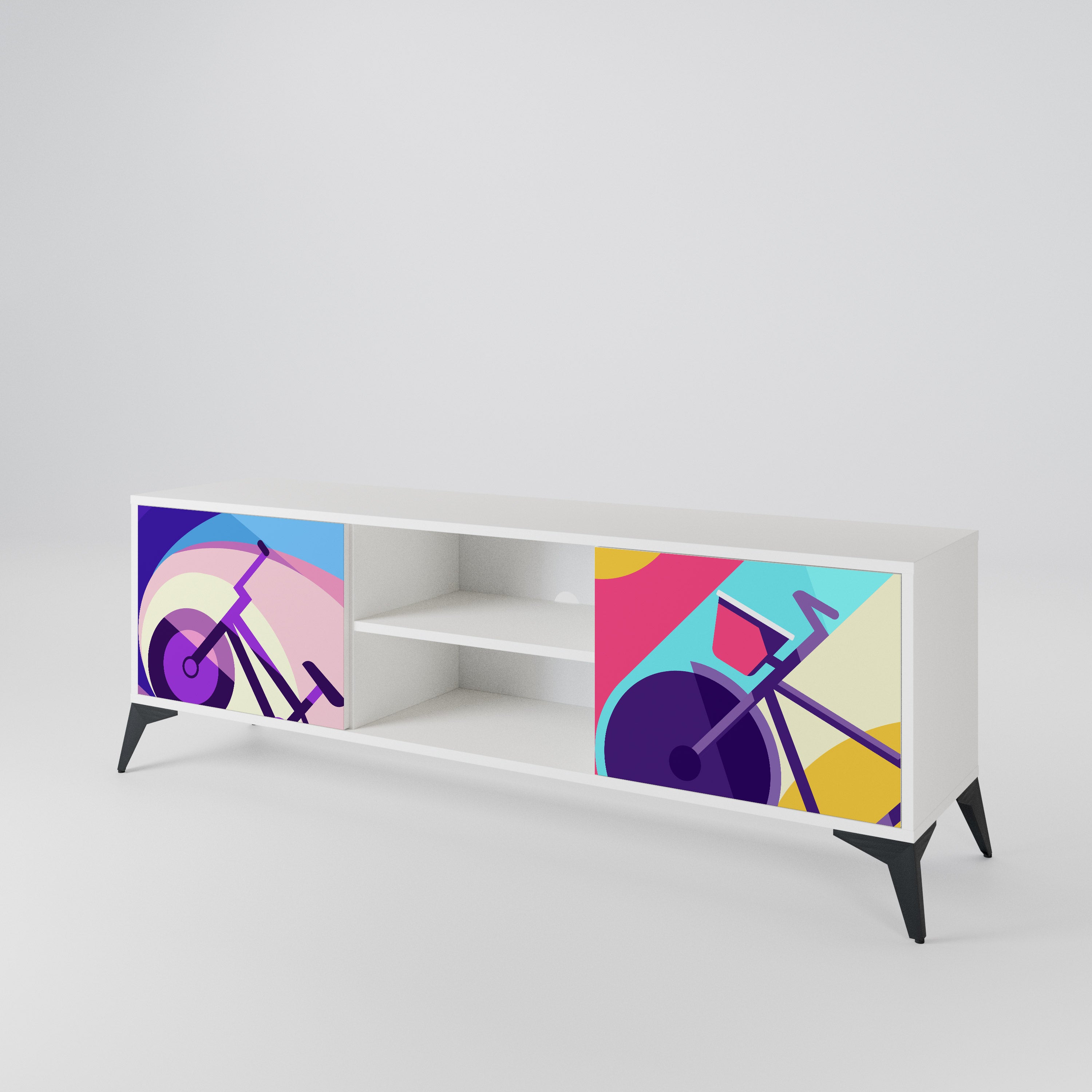BIKE DREAMS 2-Door TV Cabinet