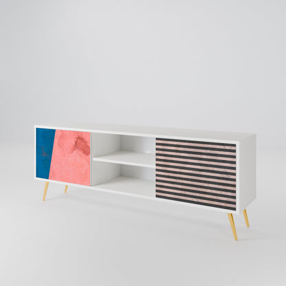 GLAMOROUS STRIPE Έπιπλο τηλεόρασης 2-θυρών