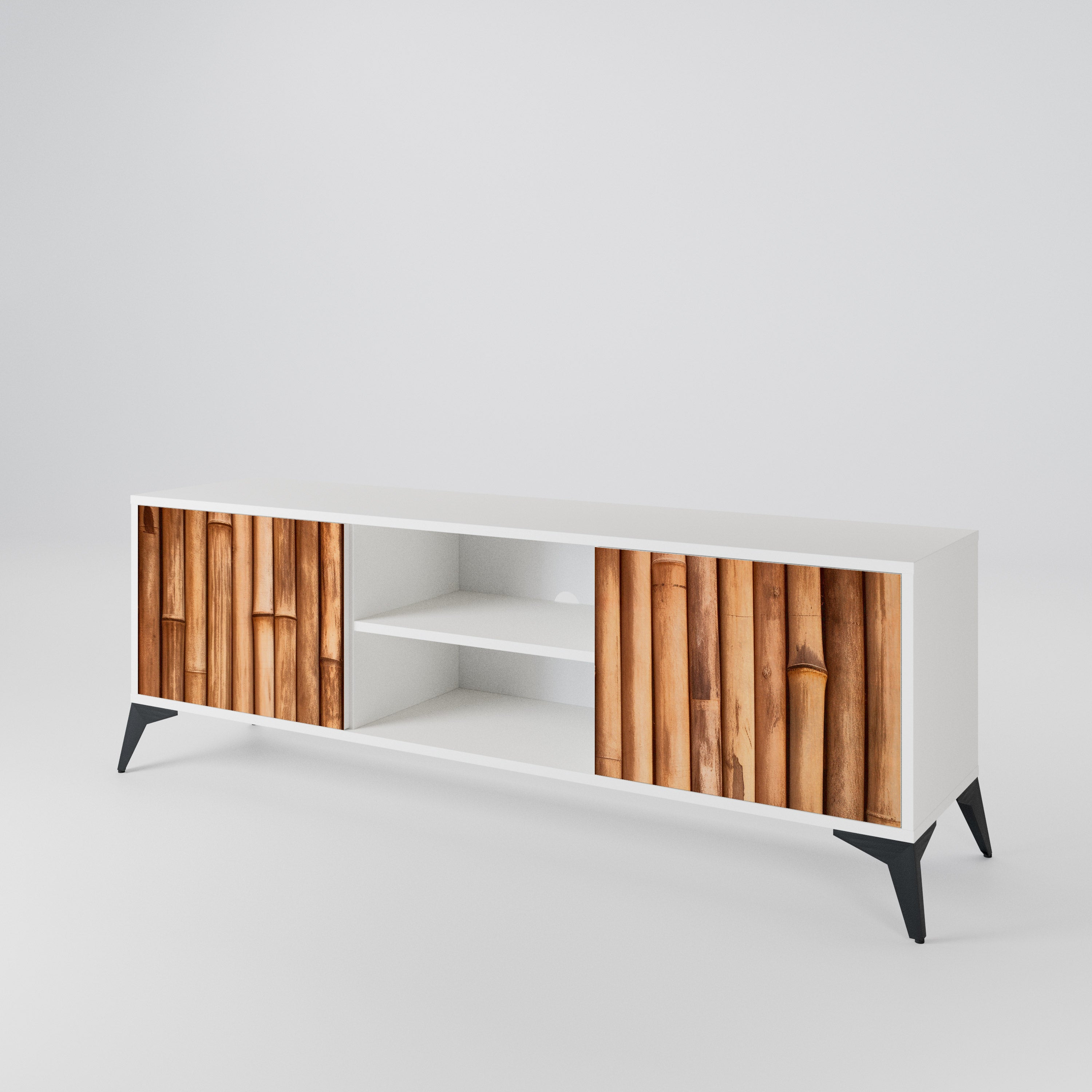 NATURAL WOOD Έπιπλο τηλεόρασης 2-θυρών