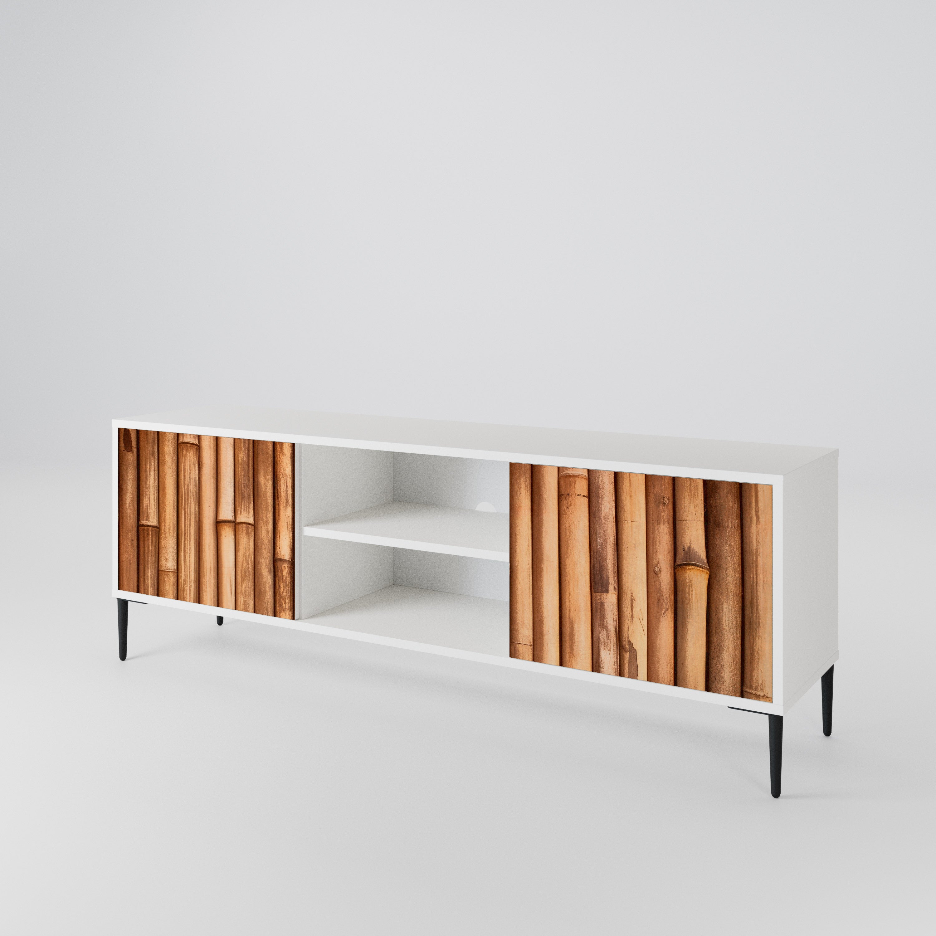 NATURAL WOOD Έπιπλο τηλεόρασης 2-θυρών